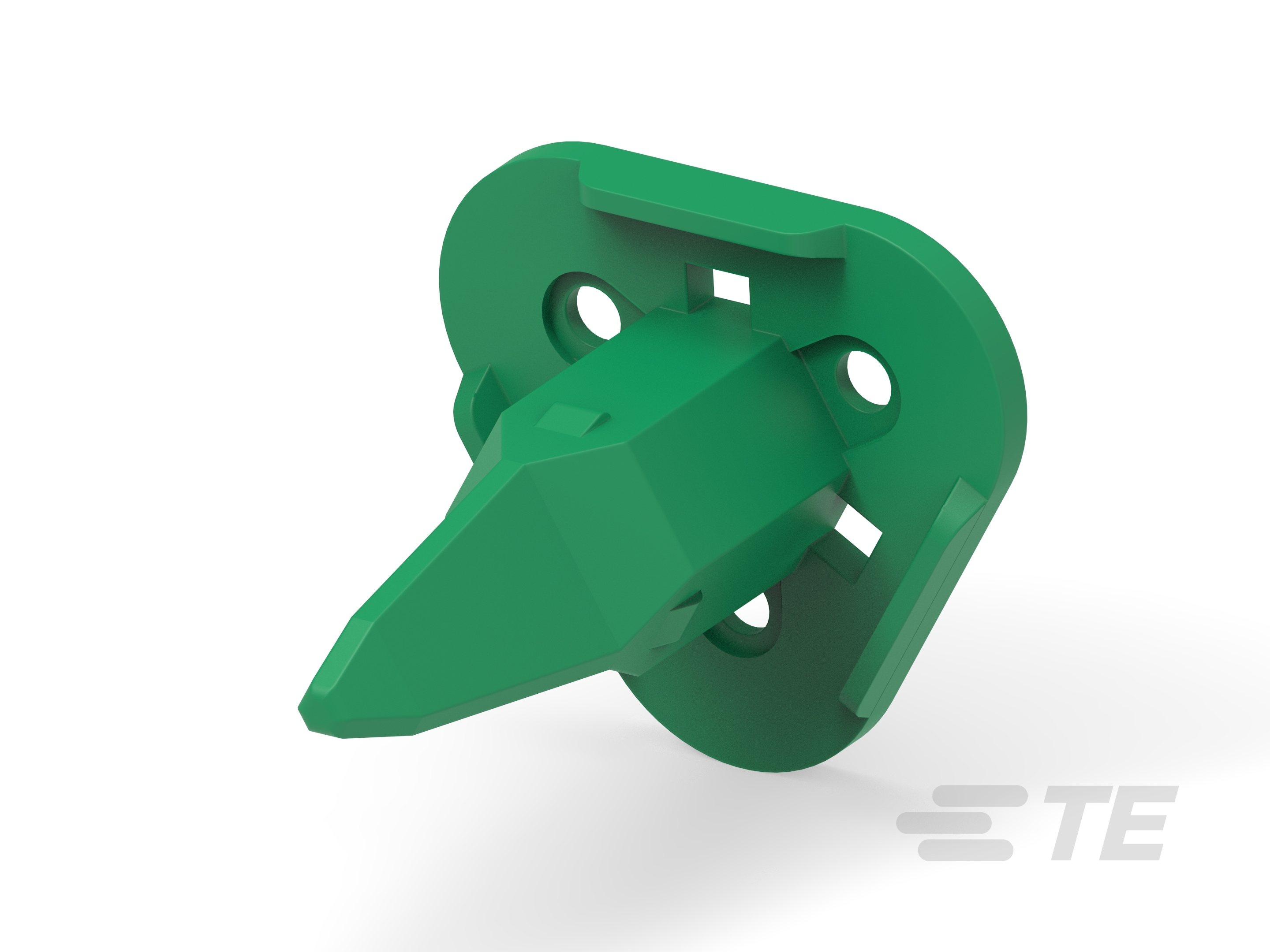 WEDGE LOCK, 3P, PLG, GRN, SL RET, DT-W3S-P012