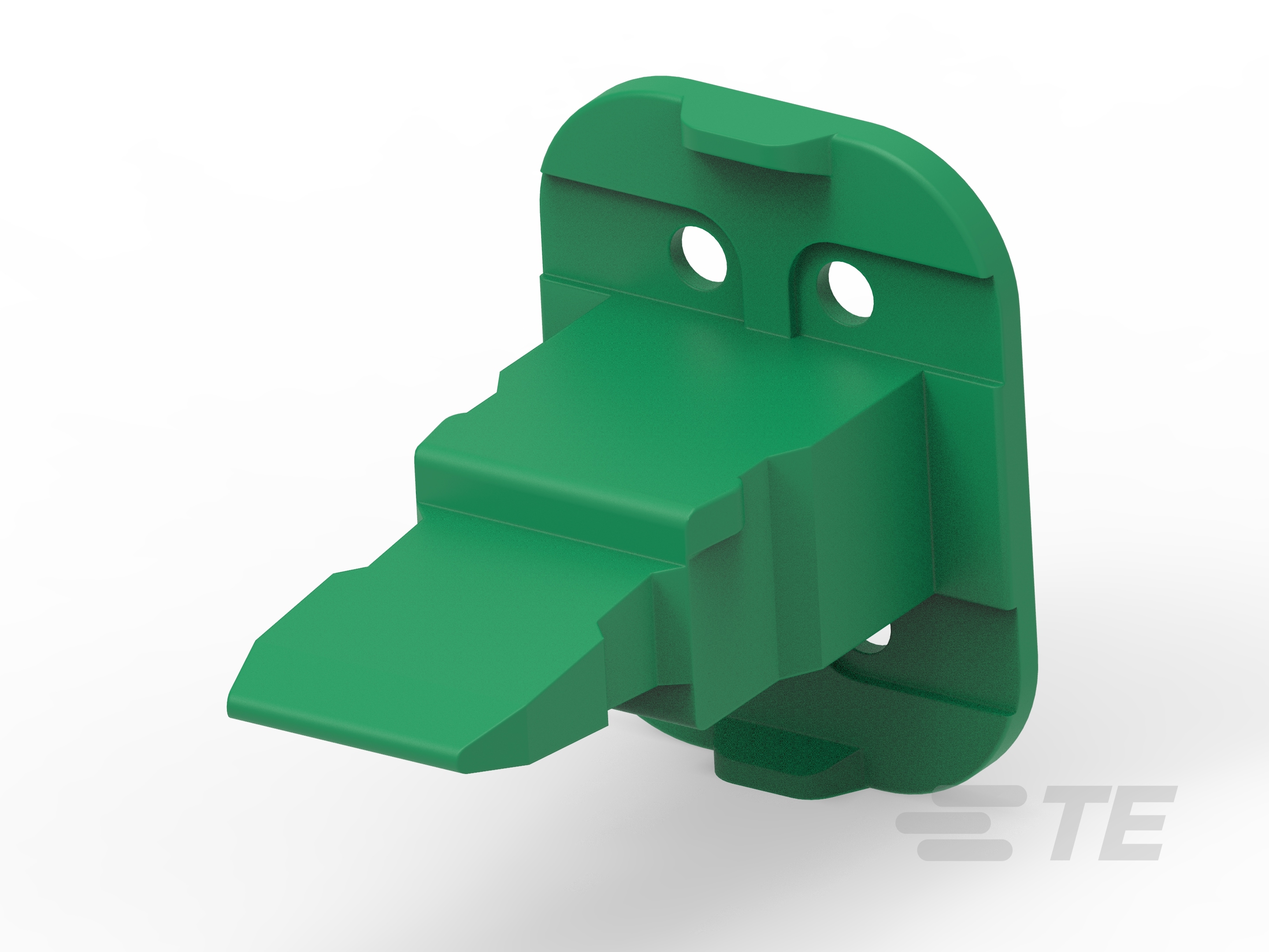 WEDGE LOCK, 4P, PLG, GRN, SL RET, DT-W4S-P012