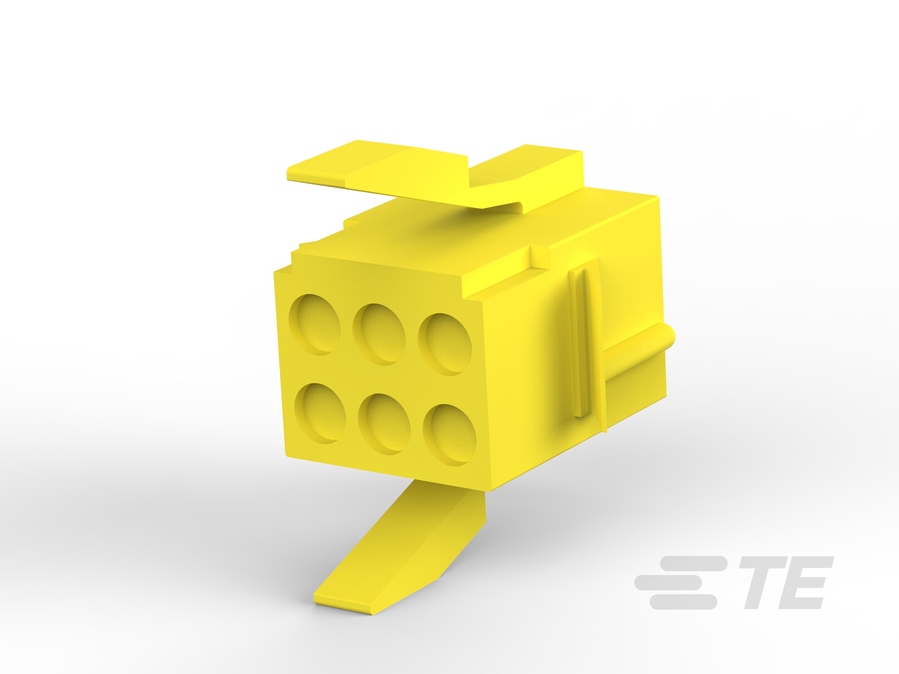 MNL PANEL MOUNT PLUG 6P YELLOW-1-171196-4