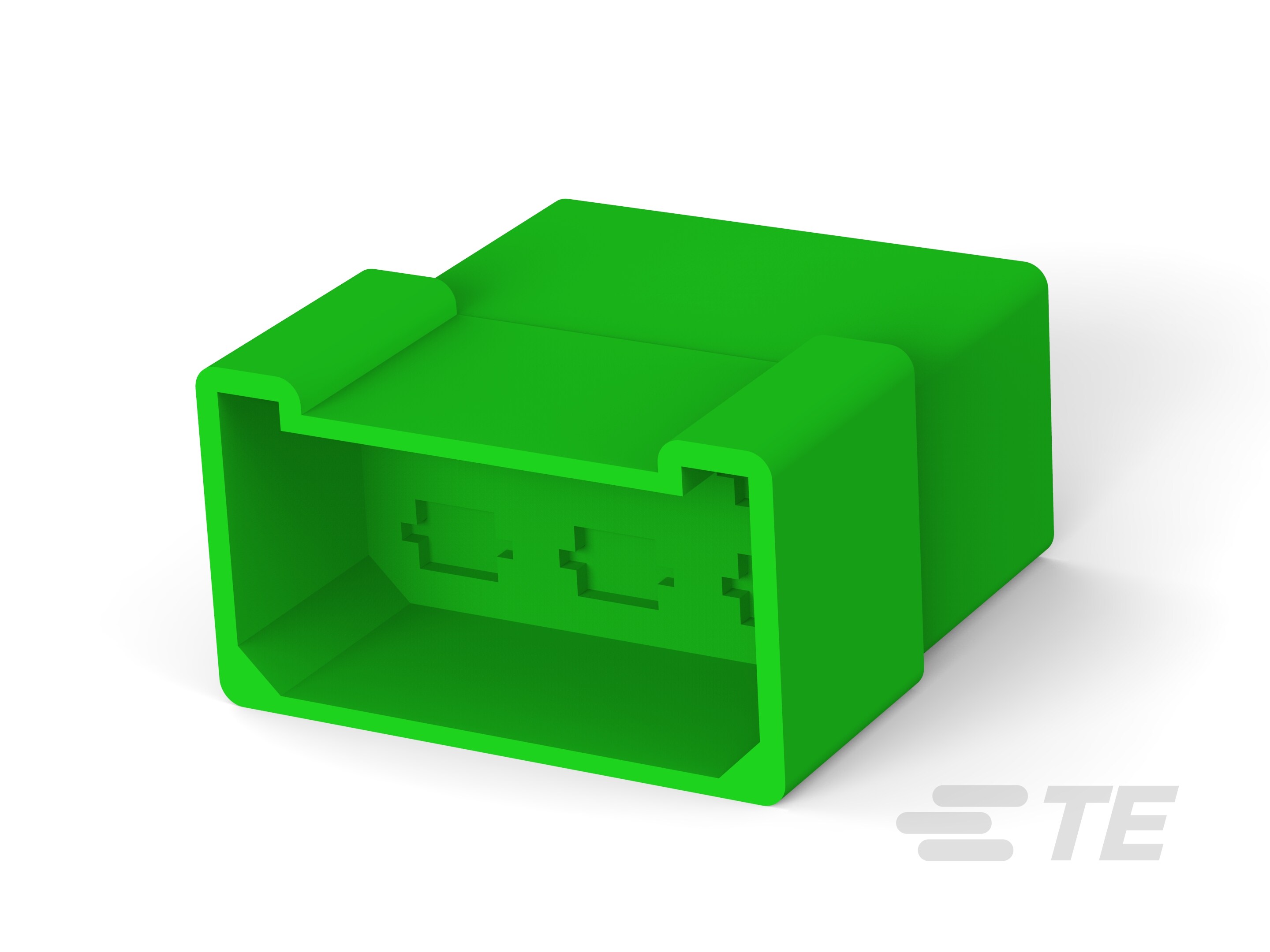 FF TAB HSG 6P NYLON GREEN-1-171433-5