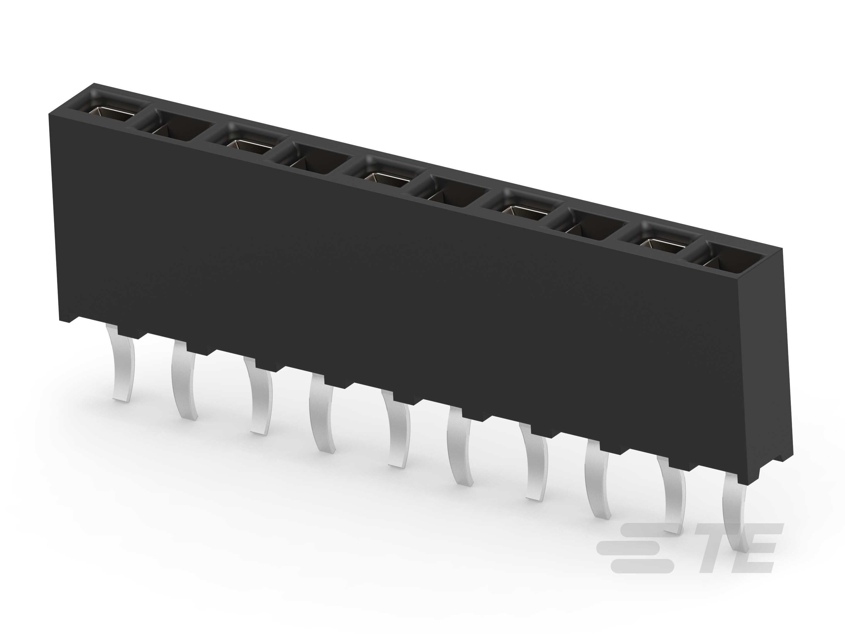 10P HV100 REC CON. TE, 7.0MM-1-215297-0