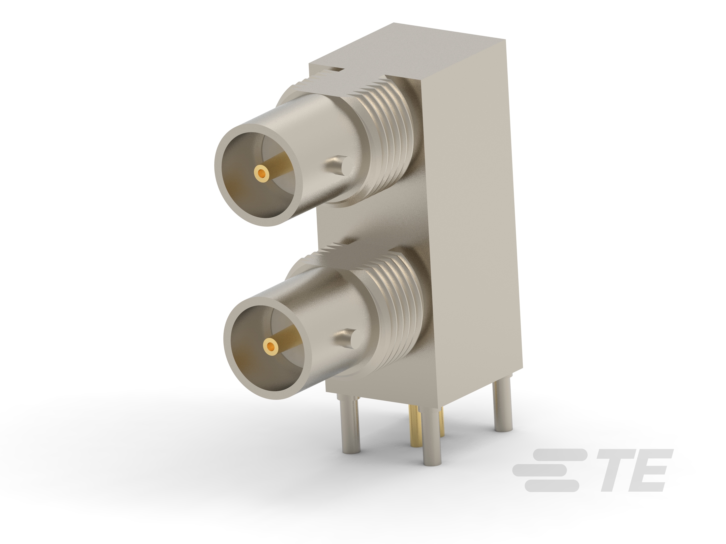 JACK, 2 POSITION, STACKED, R/A, PCB, MIN-1274684-1
