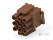 09P UMNL V0 PLUG HSG BROWN-1-350720-1