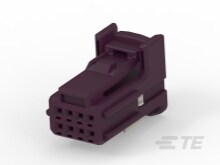 8W PLUG HOUSING ASSY PURPLE,CONN KIT-1379659-7