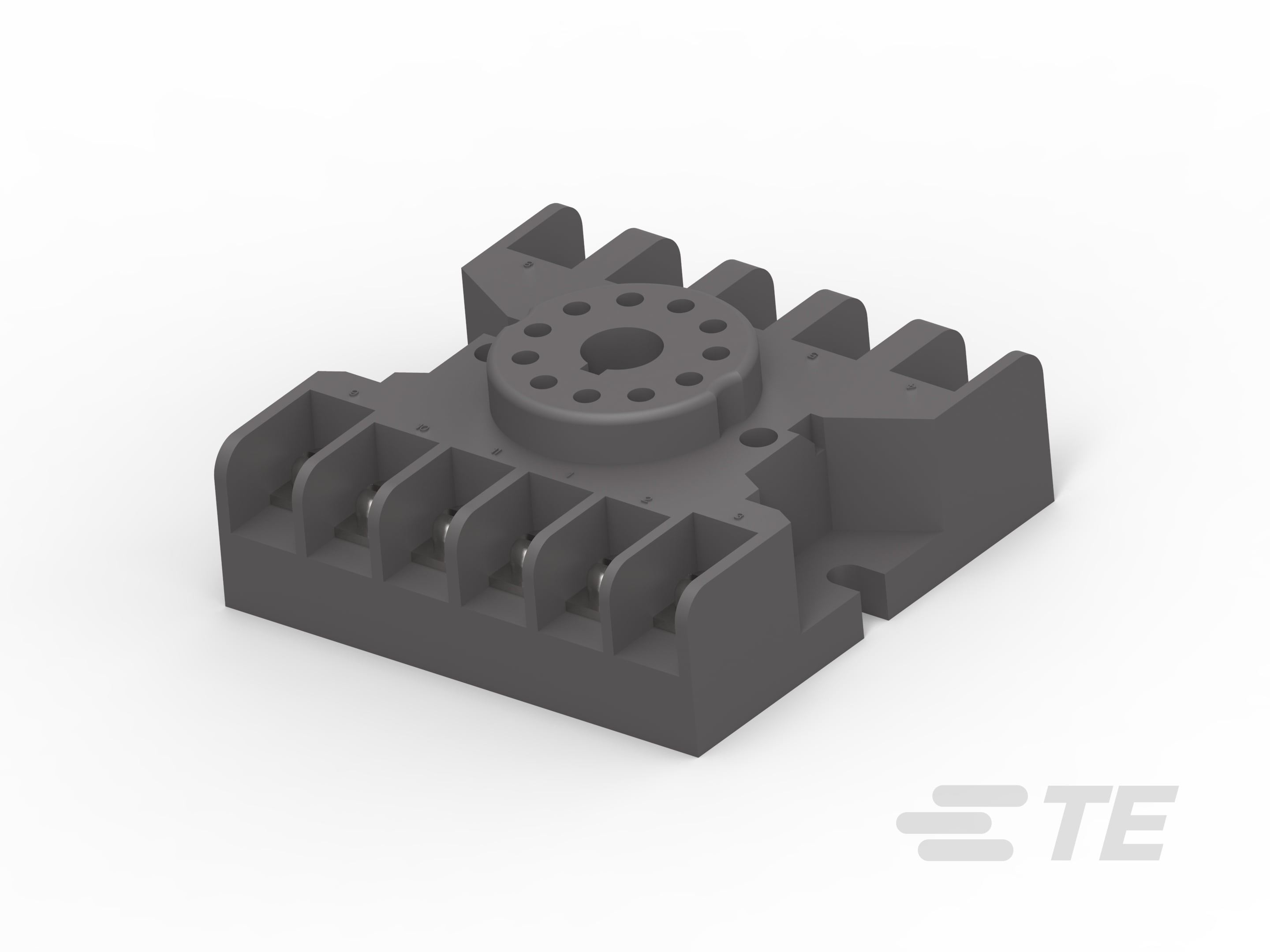27E123=SOCKET,KRP,11,SCW,SURF-MOUNT-1393143-7