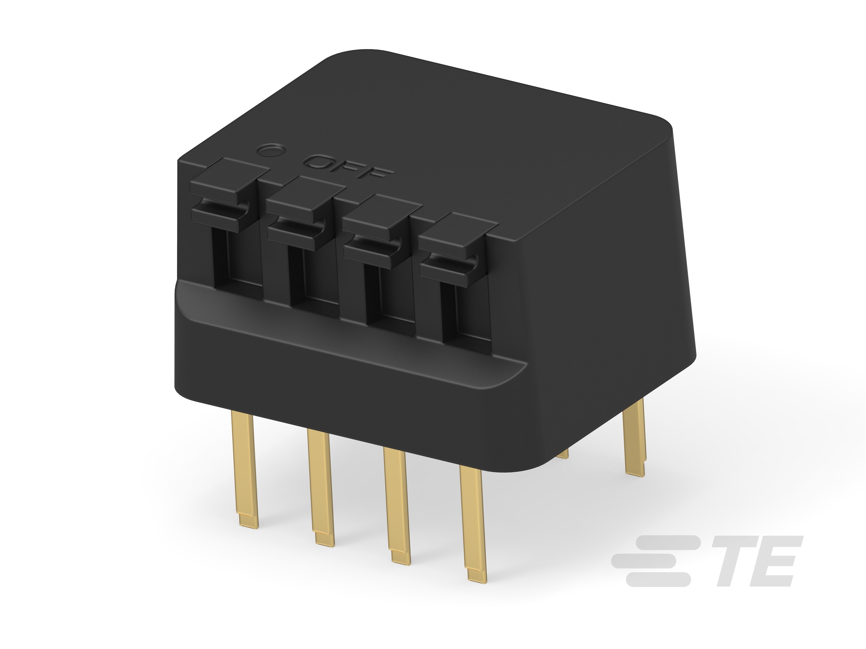 RIGHT ANGLE DIP SW 4 P SEALED-1-435802-5