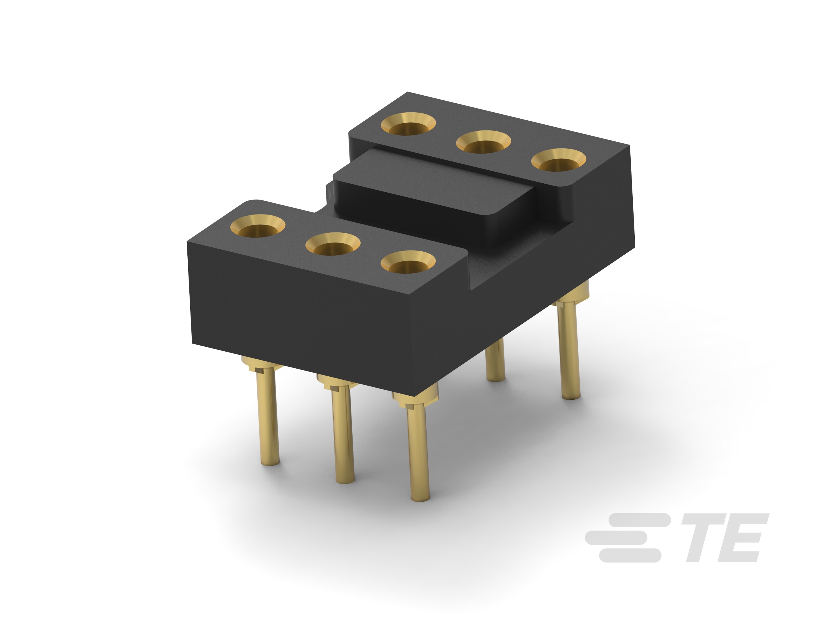 DIP Socket: Standard, Stamped & Formed, Closed, Gold-CAT-AU41-500072