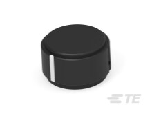 K1250B1/4=KNOB BLACK 1/4 SHAFT-1437621-3