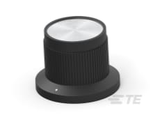 PK50B1/8=KNOB PLASTIC BLK 1/8-1437624-7