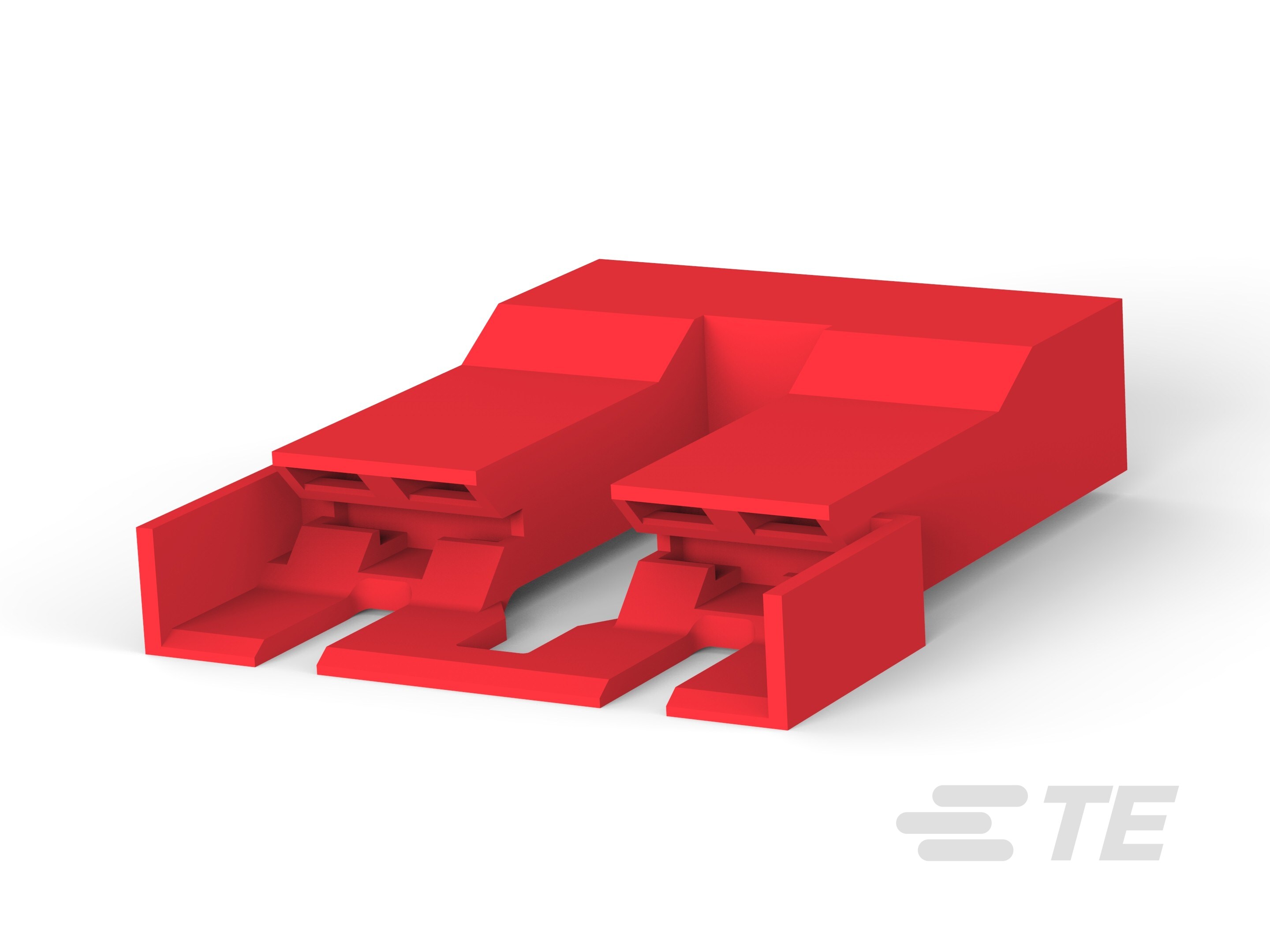 FASTON PL 250 HOUSING REC RED NYLON 66/6-1-521253-2