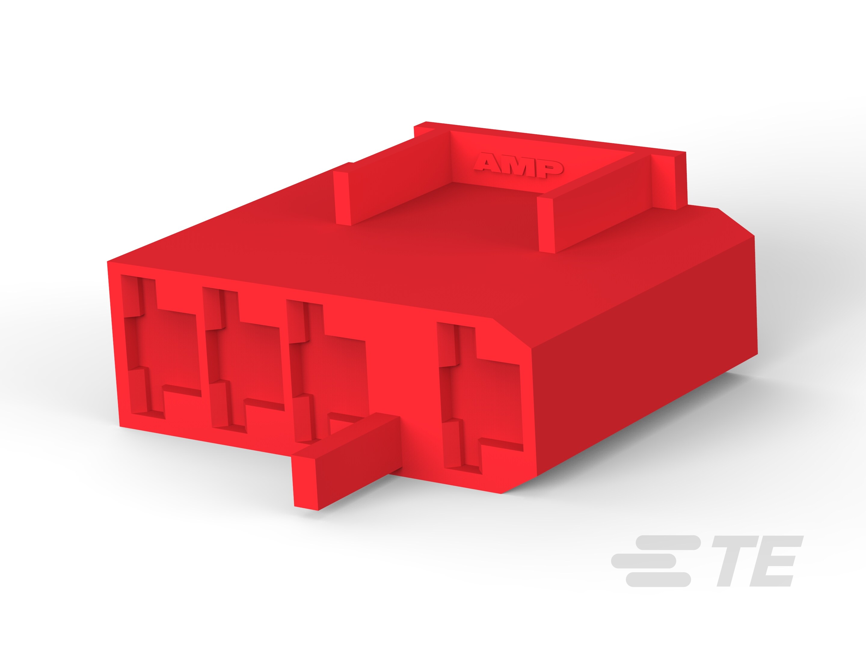 250 FASTON HSG.,REC.,4 POS,RED-2-521498-2