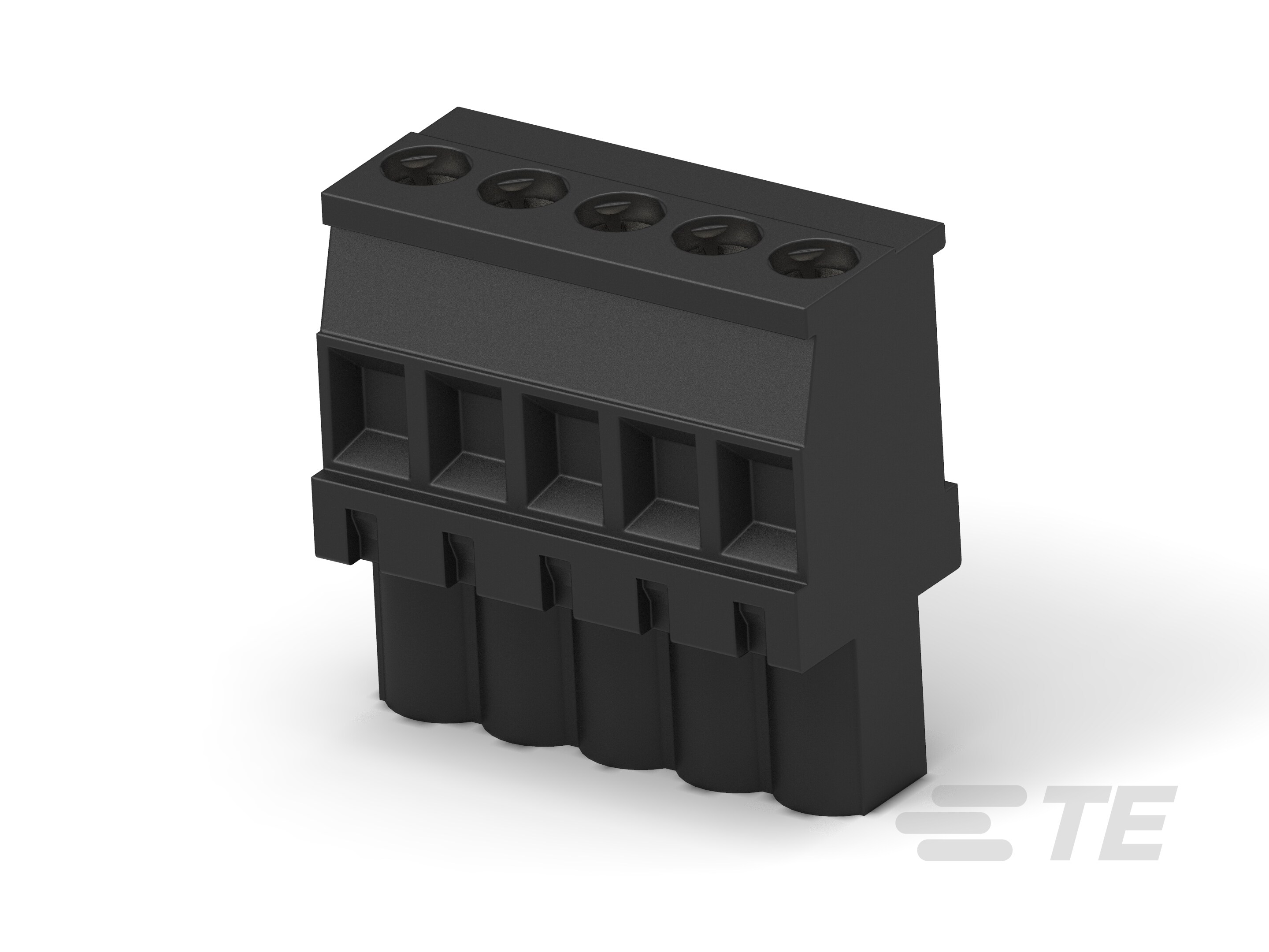 5POS.5MM VERT.PLUG LH BLCK-1546118-5
