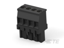 4P TERMI-BLOK VERT PLUG,BLACK-1546625-4