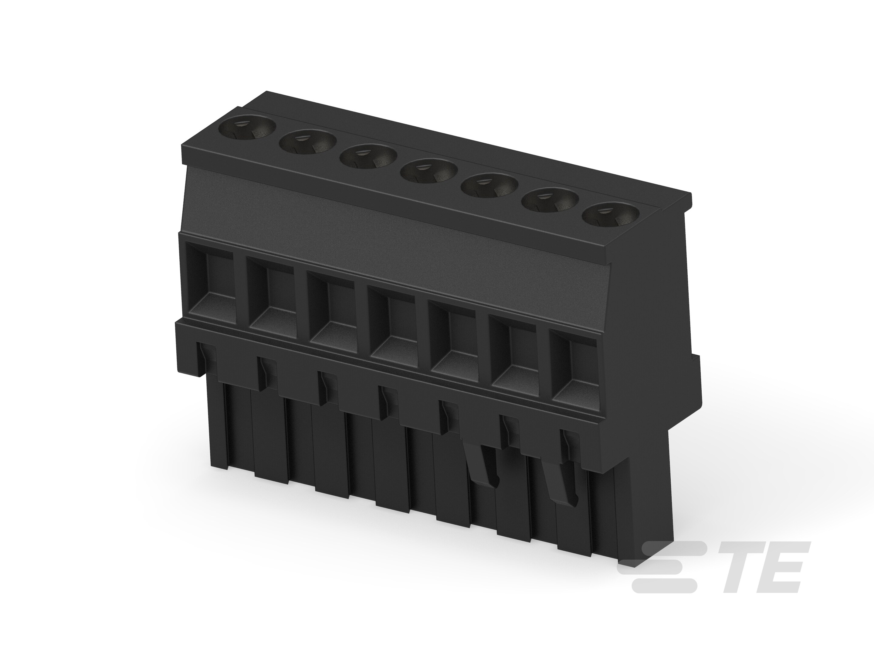 7P TERMI-BLOK VERT PLUG,BLACK-1546625-7