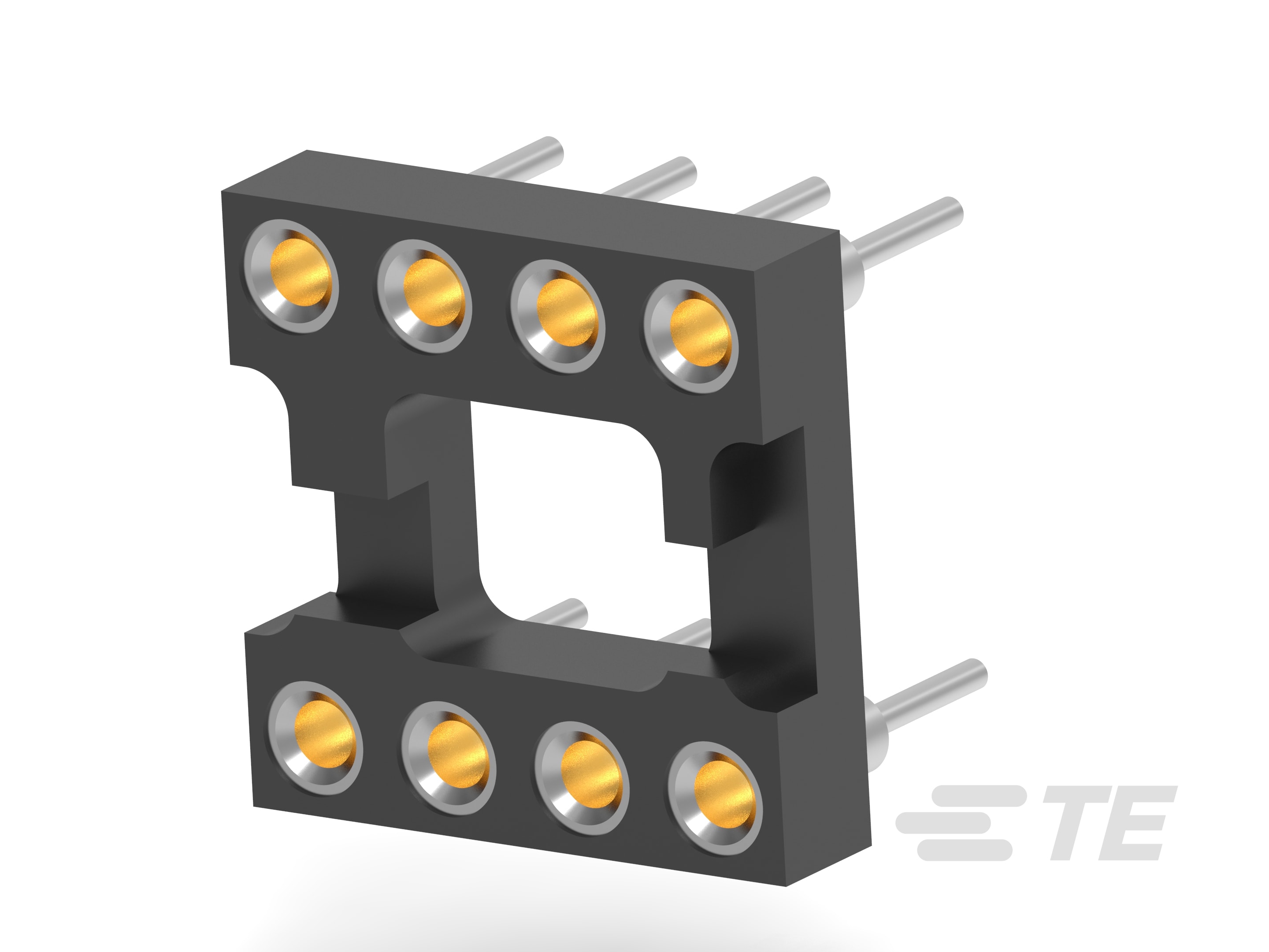 DIP Socket: Standard, Stamped & Formed, Open, Tin-CAT-D625-800072