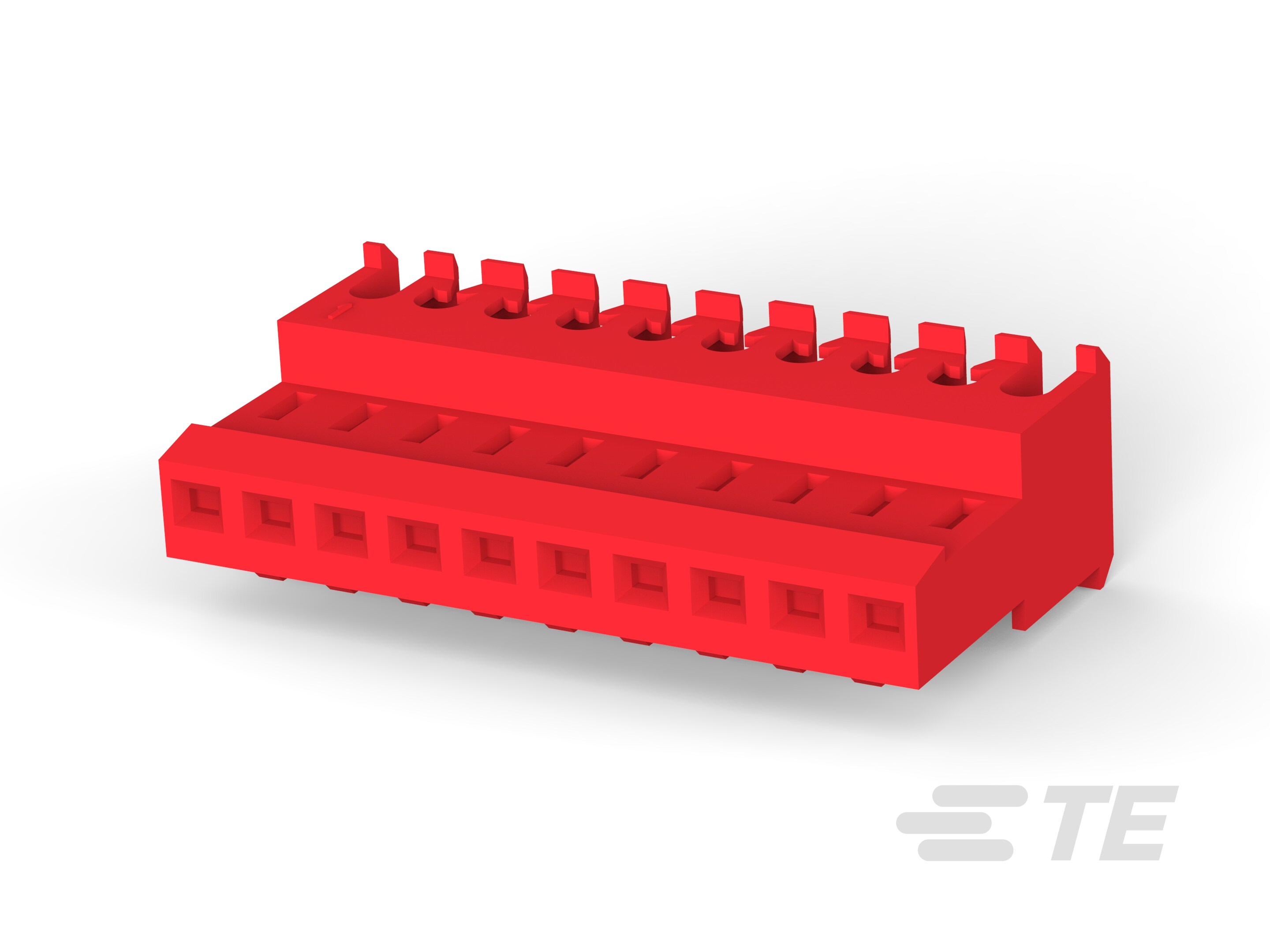 10P MTA100 CONN ASSY F/T RED-1-640620-0