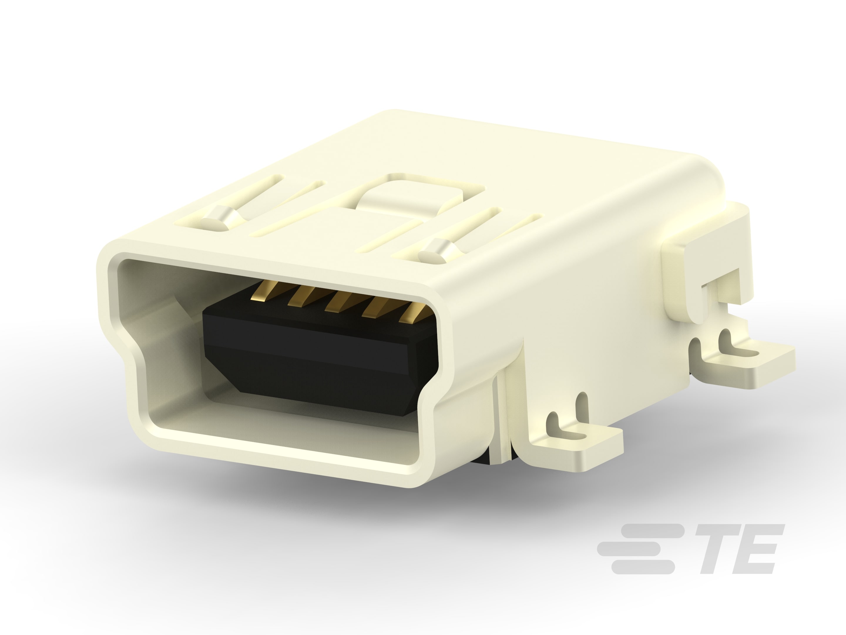 MINI USB, TYPE B, R/A, SMT-1734035-2