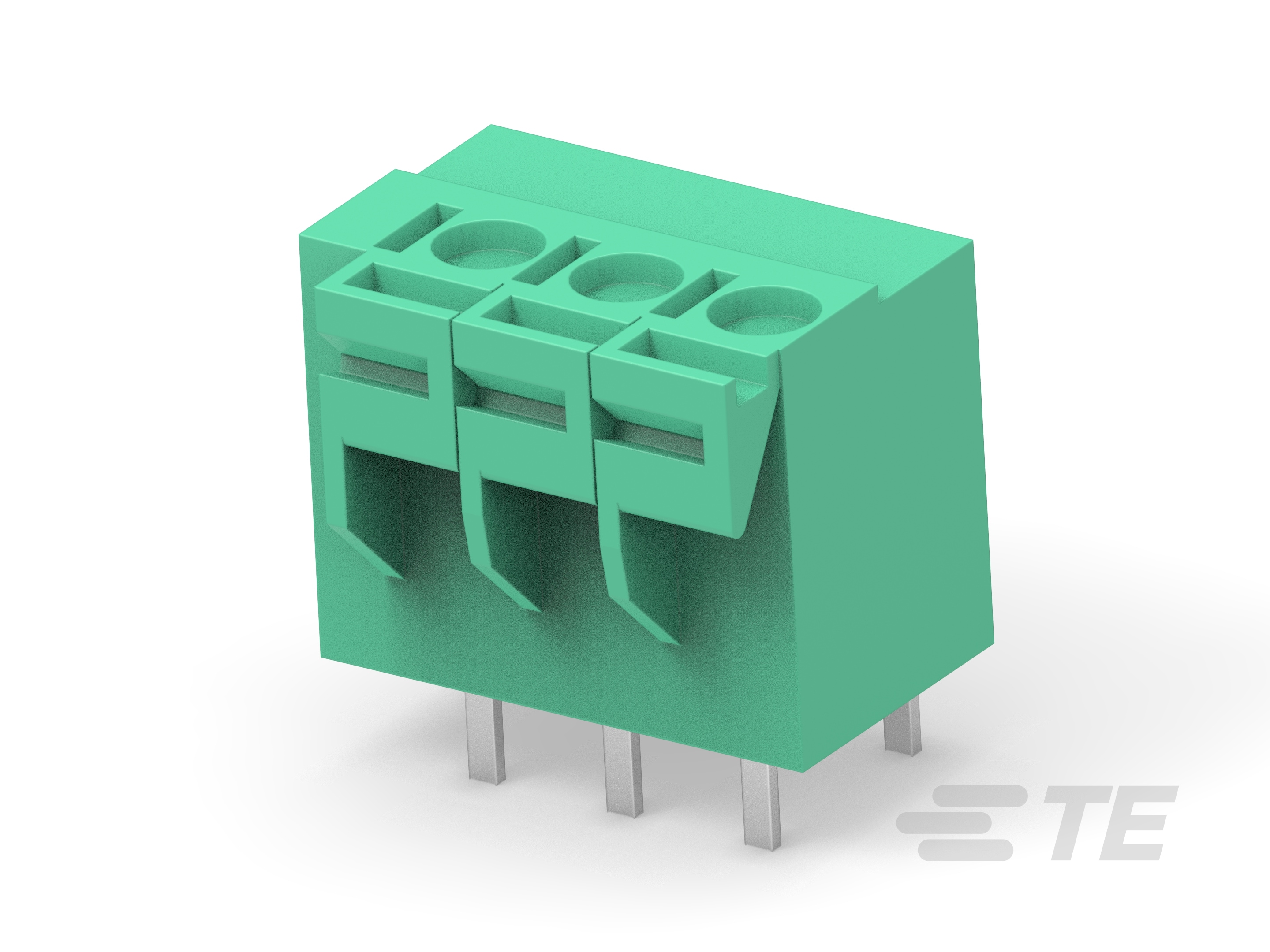 3P Spring TB, 180deg, VT,5mm, Green-1776259-3