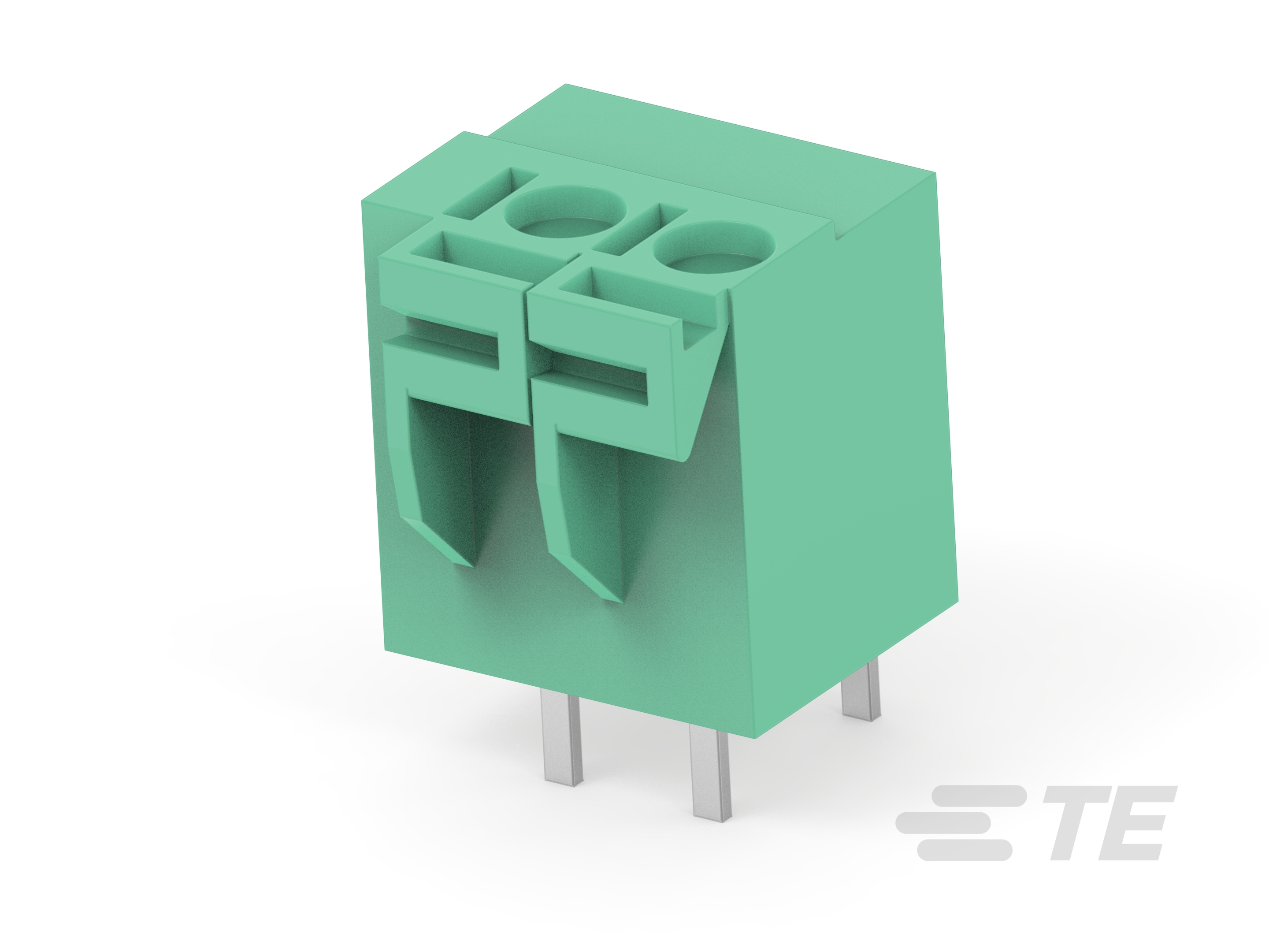 2P Spring TB, 180deg, VT,5.08mm, Green-1776260-2