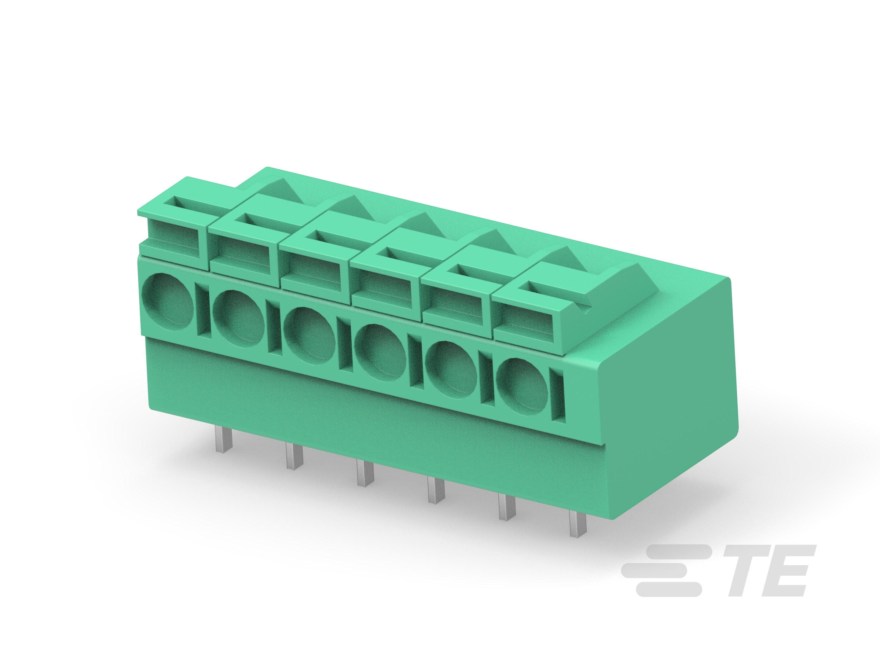 6P Spring TB, 90deg, VT,5mm, Green-1776261-6