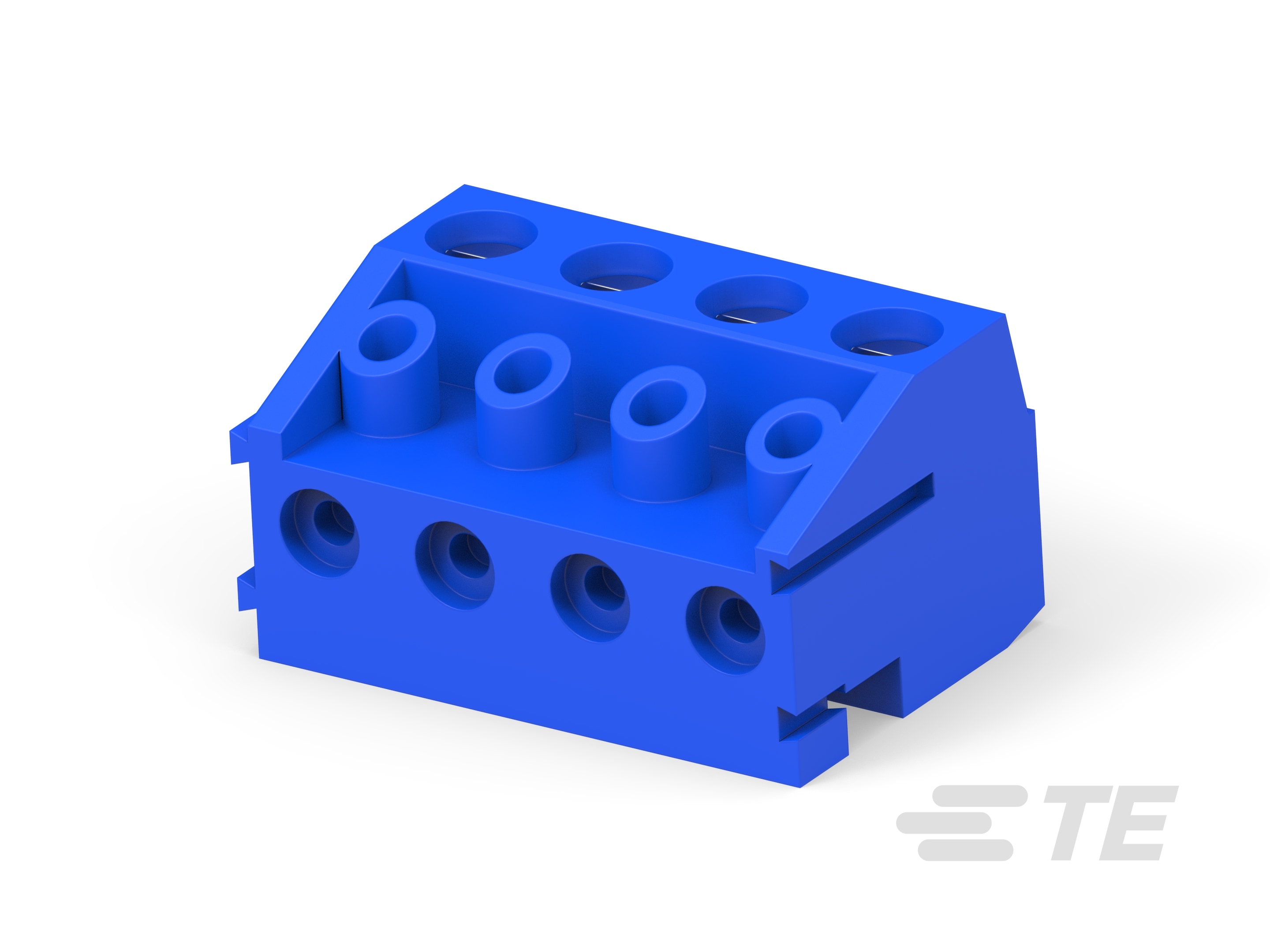 4P TB Plug,w/interlock,90deg,5mm, Blue-1776263-4