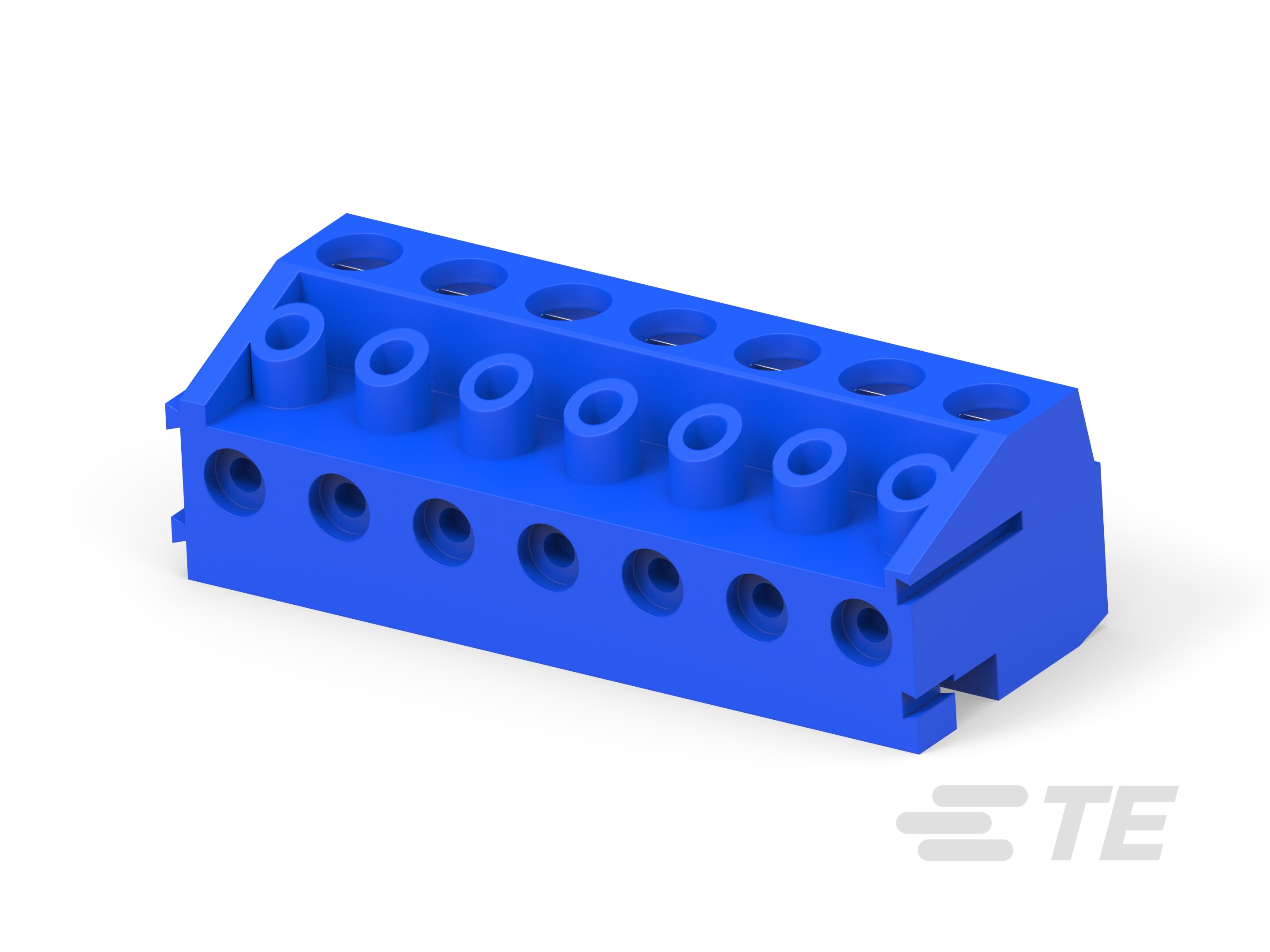 7P TB Plug,w/interlock,90deg,5mm, Blue-1776263-7