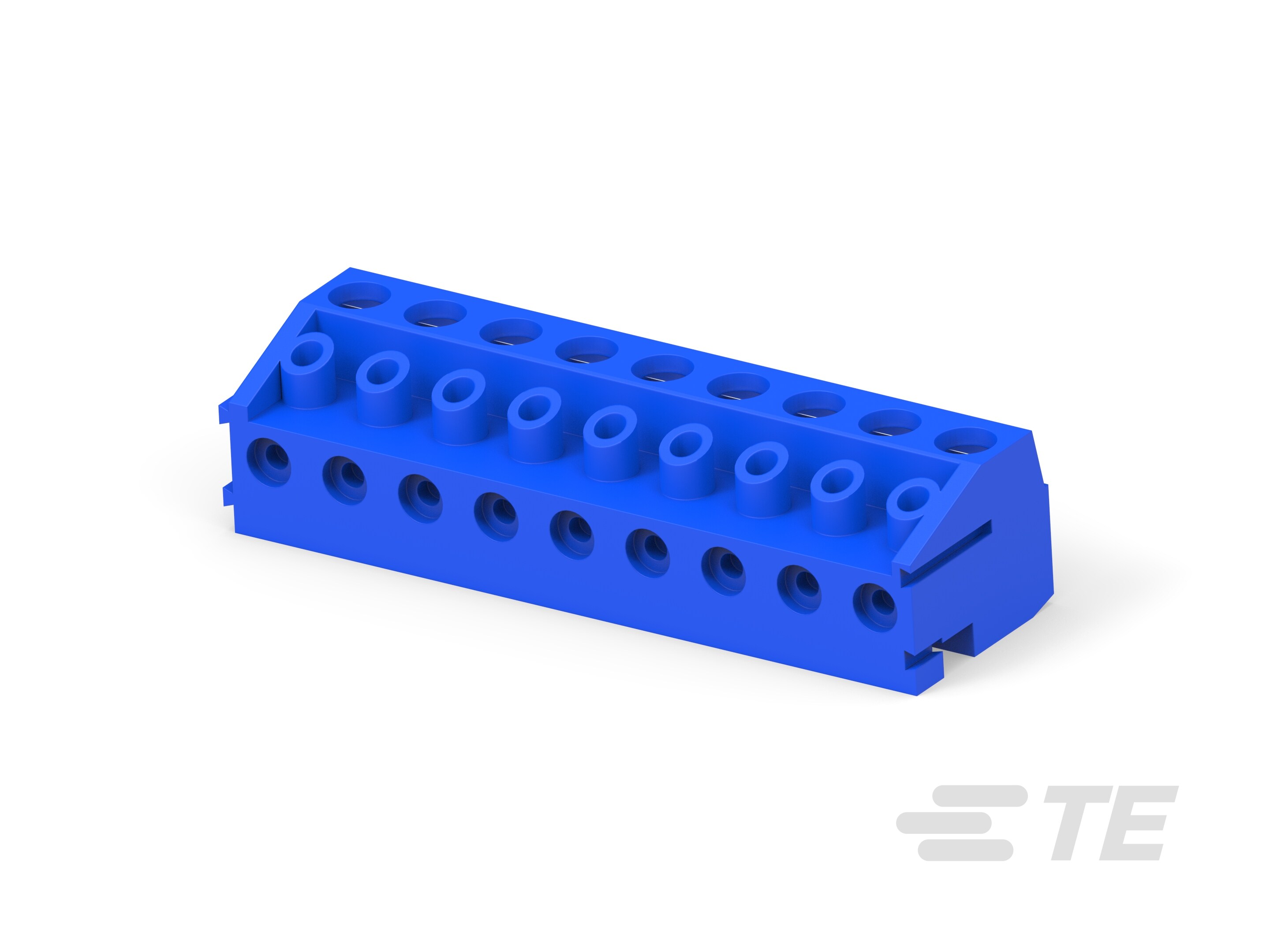 9P TB Plug,w/interlock,90deg,5mm, Blue-1776263-9