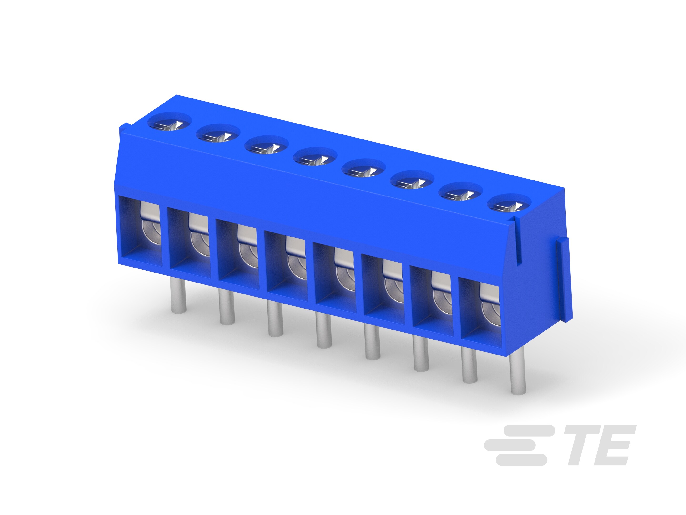 8P TB ,90deg,VT,3.5mm,Blue,w/interlock-1776275-8