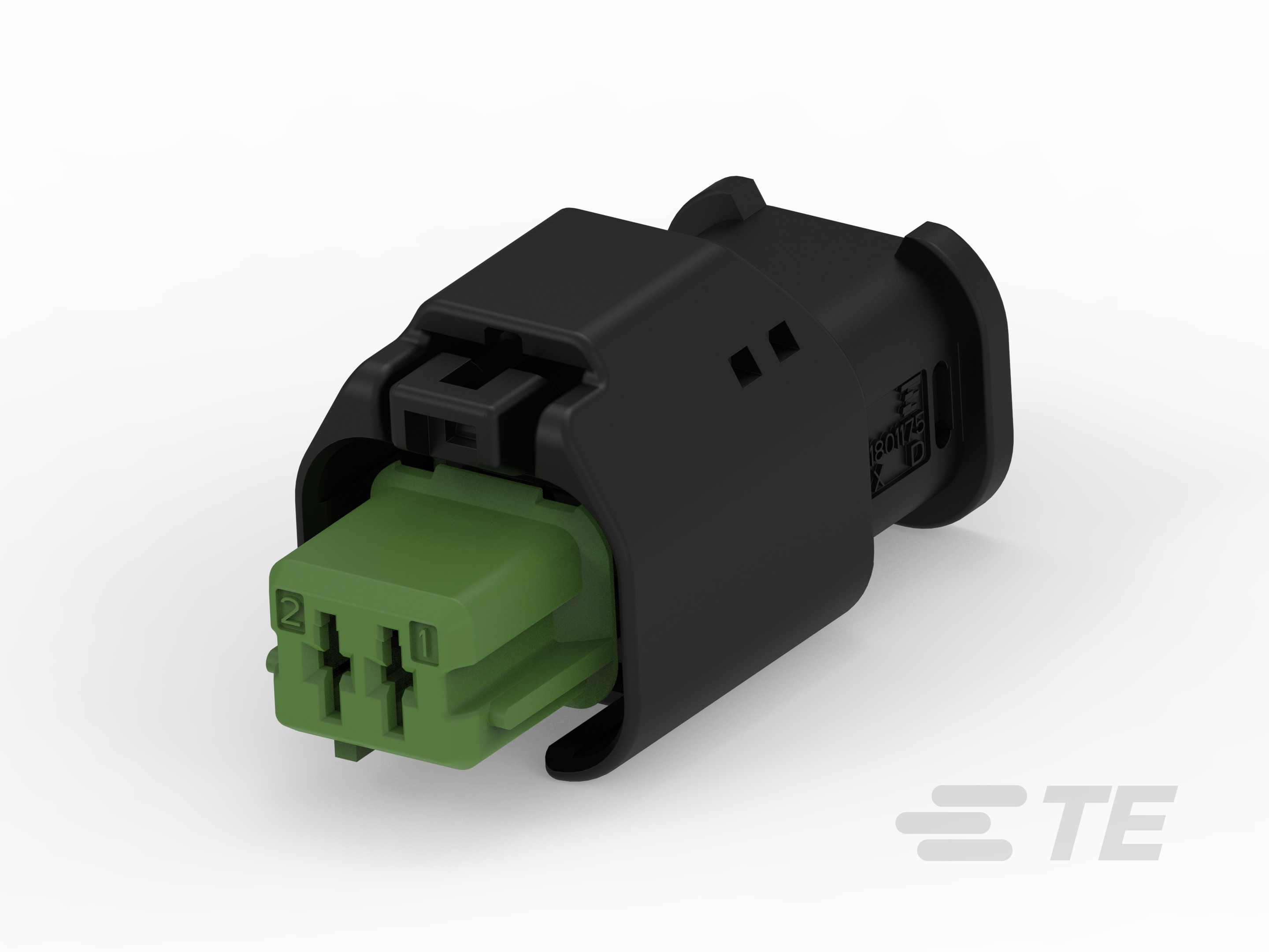 2W RECEPTACLE HP CONNECTOR GREEN-1801175-5