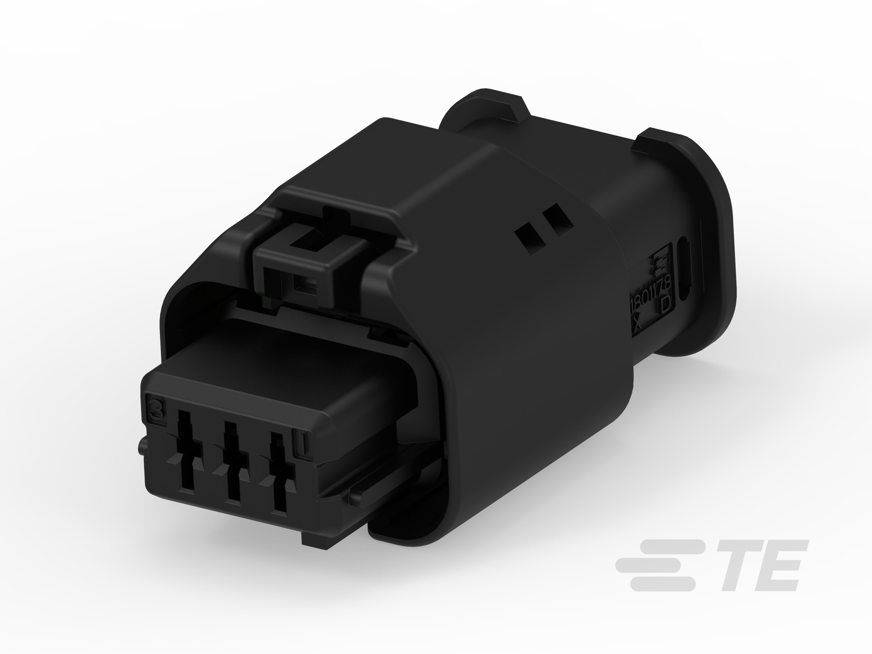 3W RECEPTACLE HP CONNECTOR BLACK-1801178-1