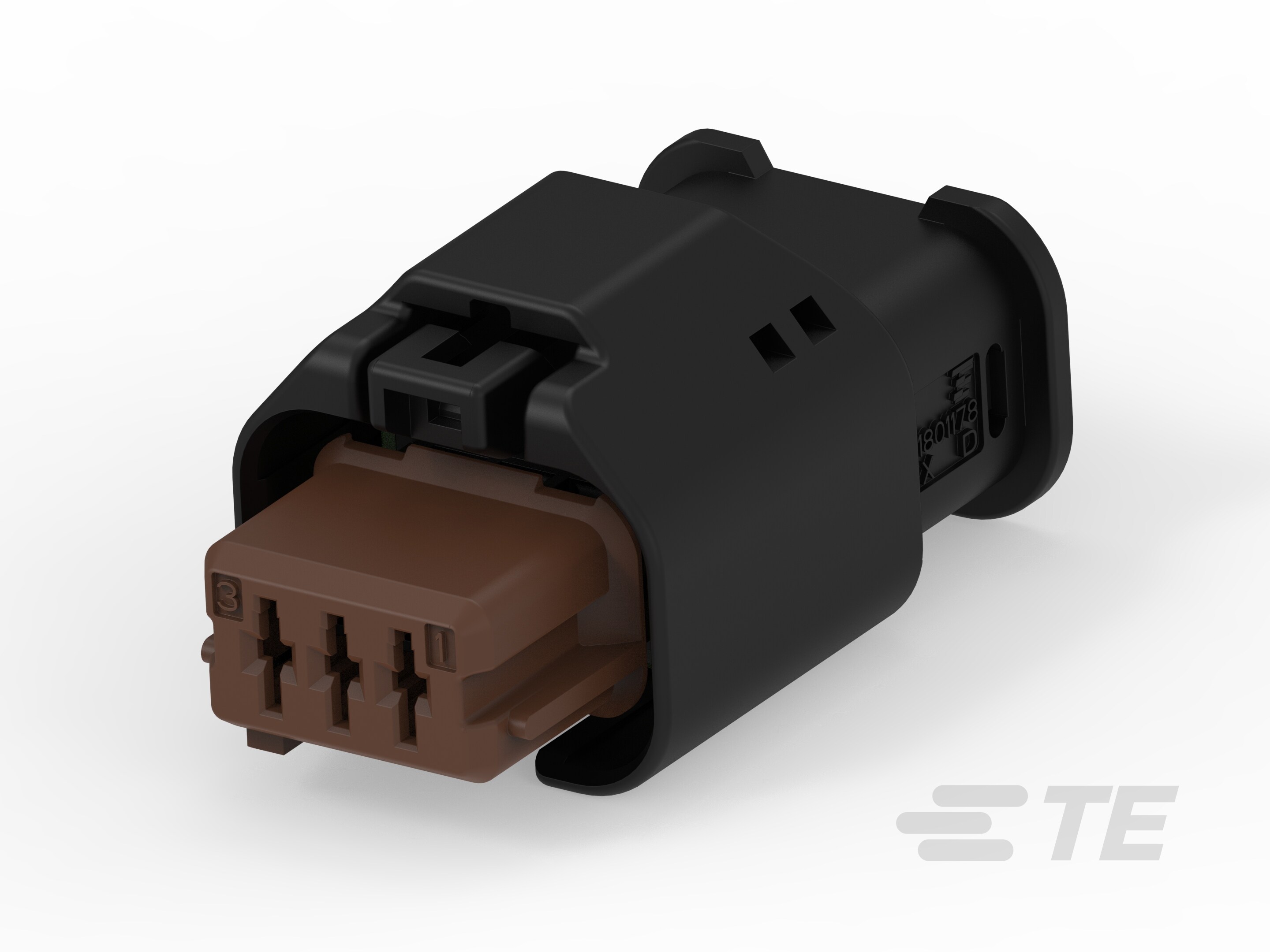 3W RECEPTACLE HP CONNECTOR BROWN-1801178-6