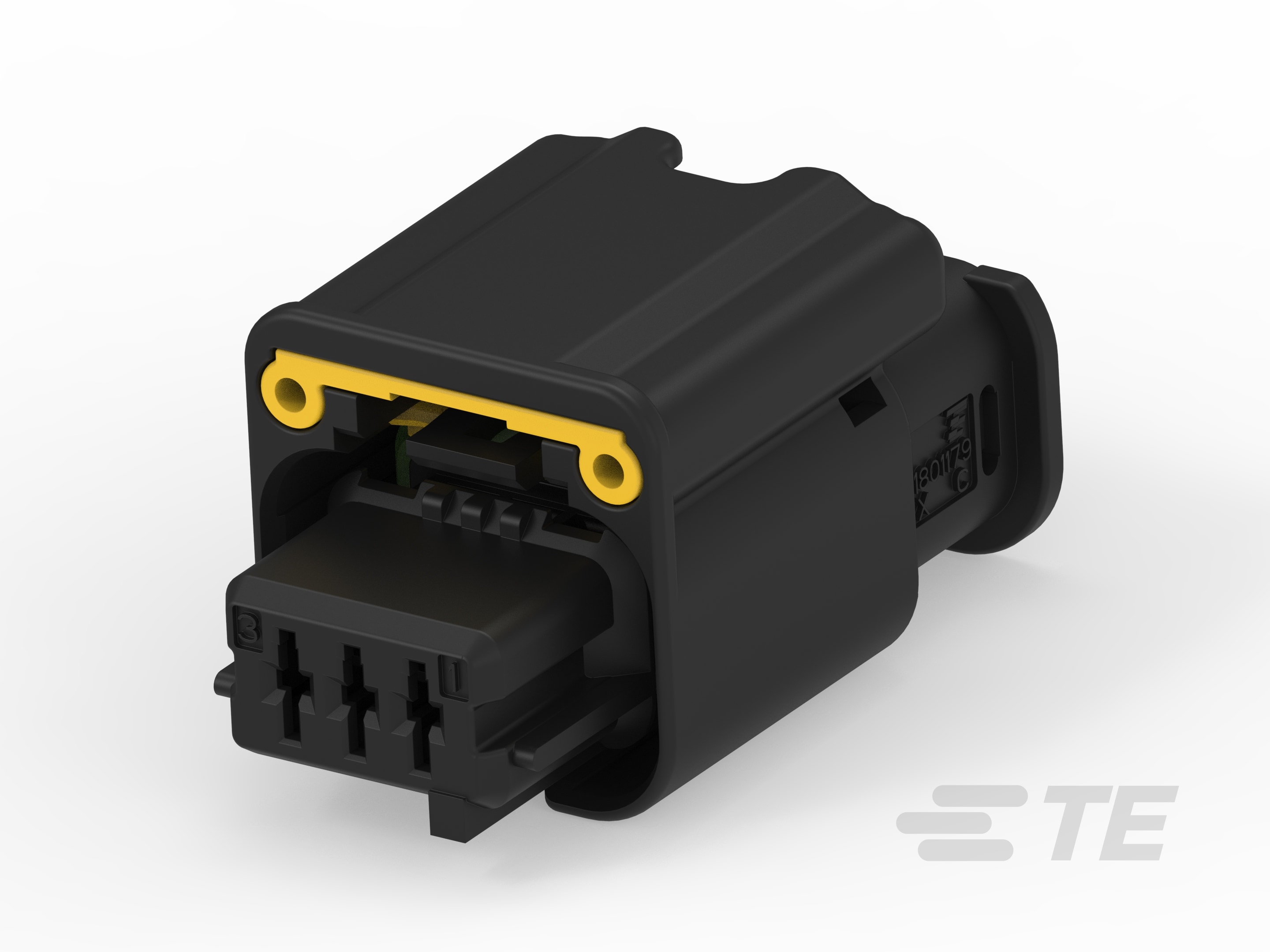 3W RECEPTACLE HPSL CONNECTOR BLACK-1801179-1
