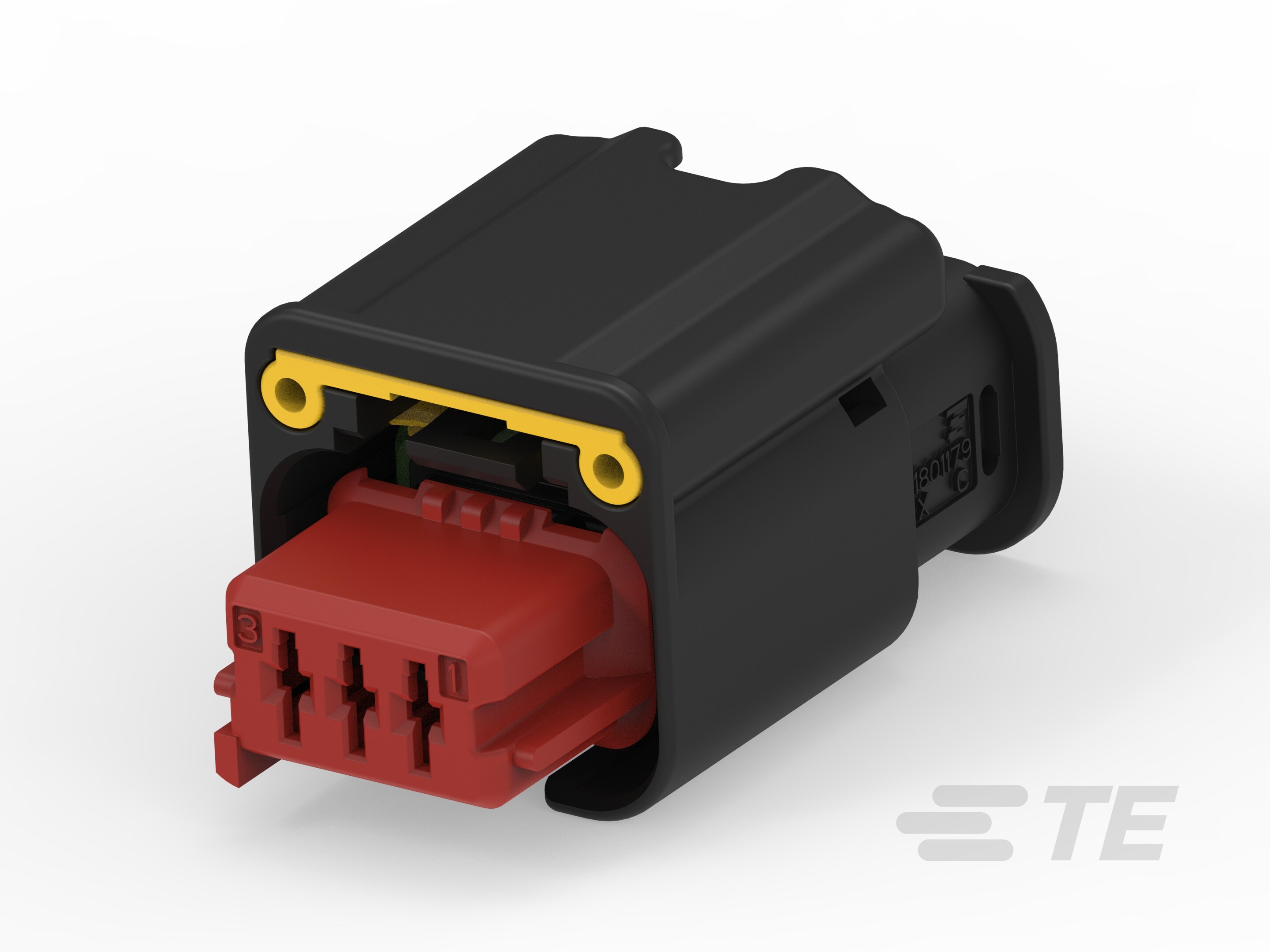 3W RECEPTACLE HPSL CONNECTOR RED-1801179-8