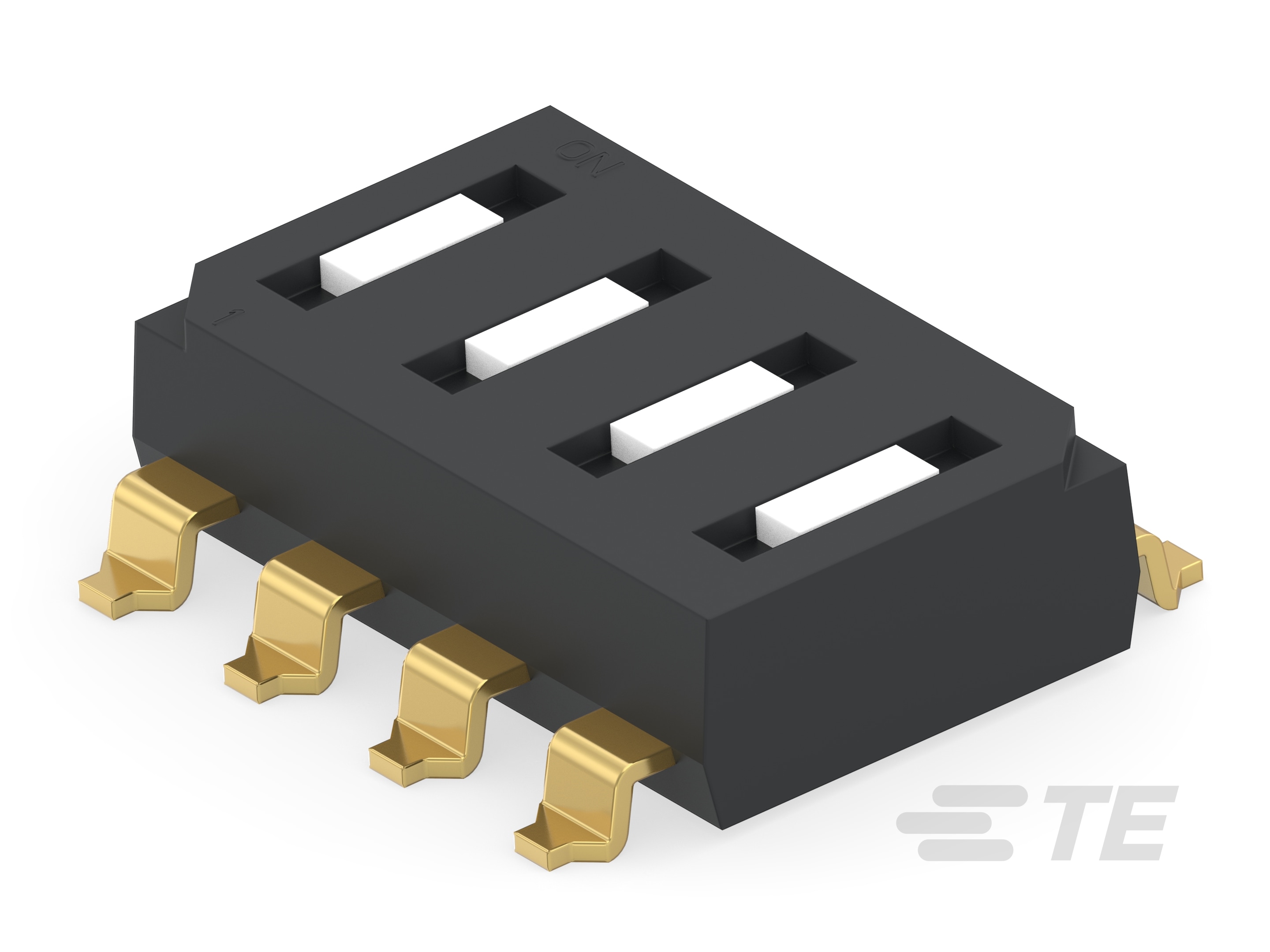GDS04STR04=DIP SW,SLIDE,SMT,TR-1825006-8