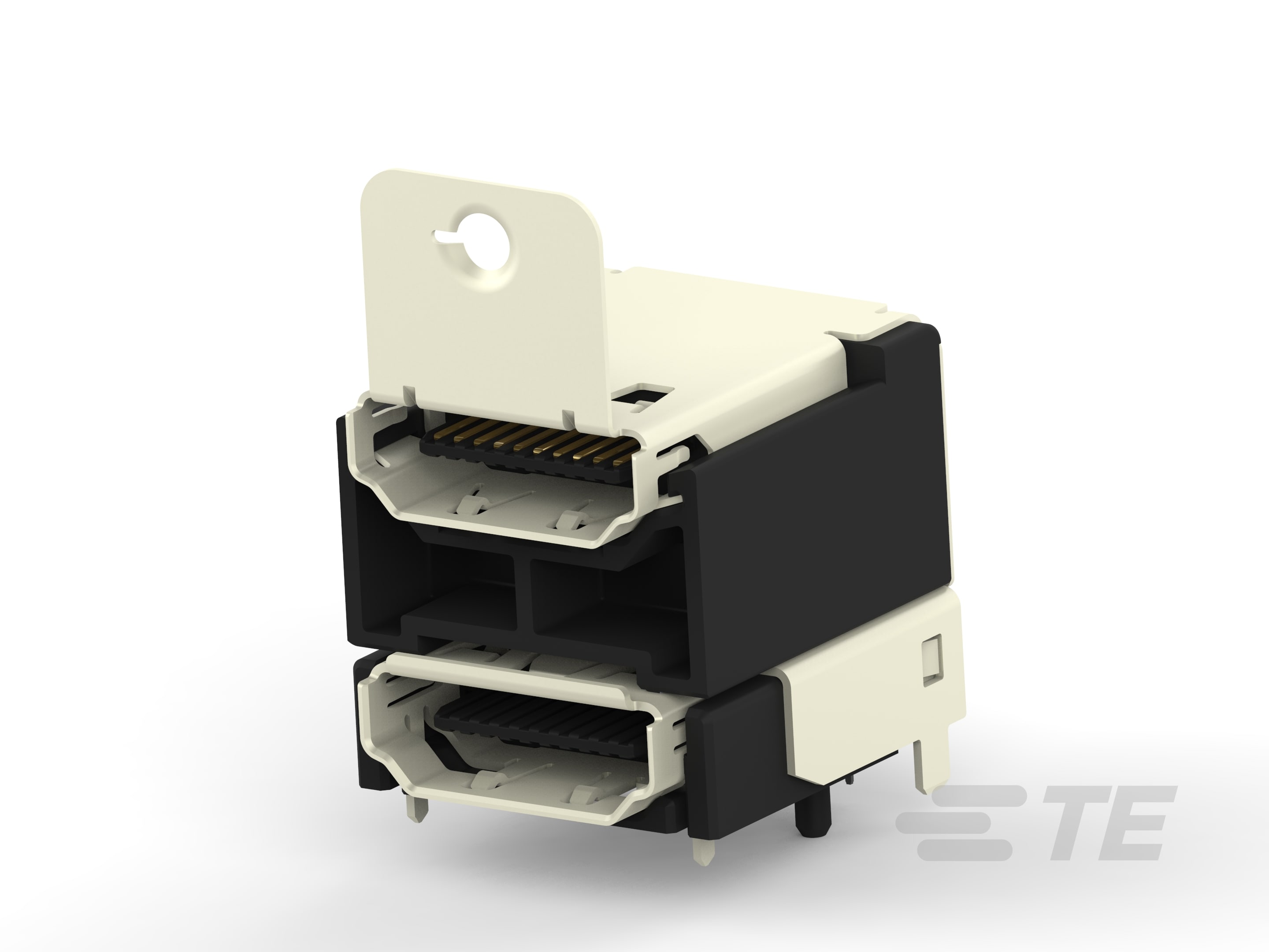 Std HDMI, RA, T/H, Stacked 2x, Panel grd-1888811-1