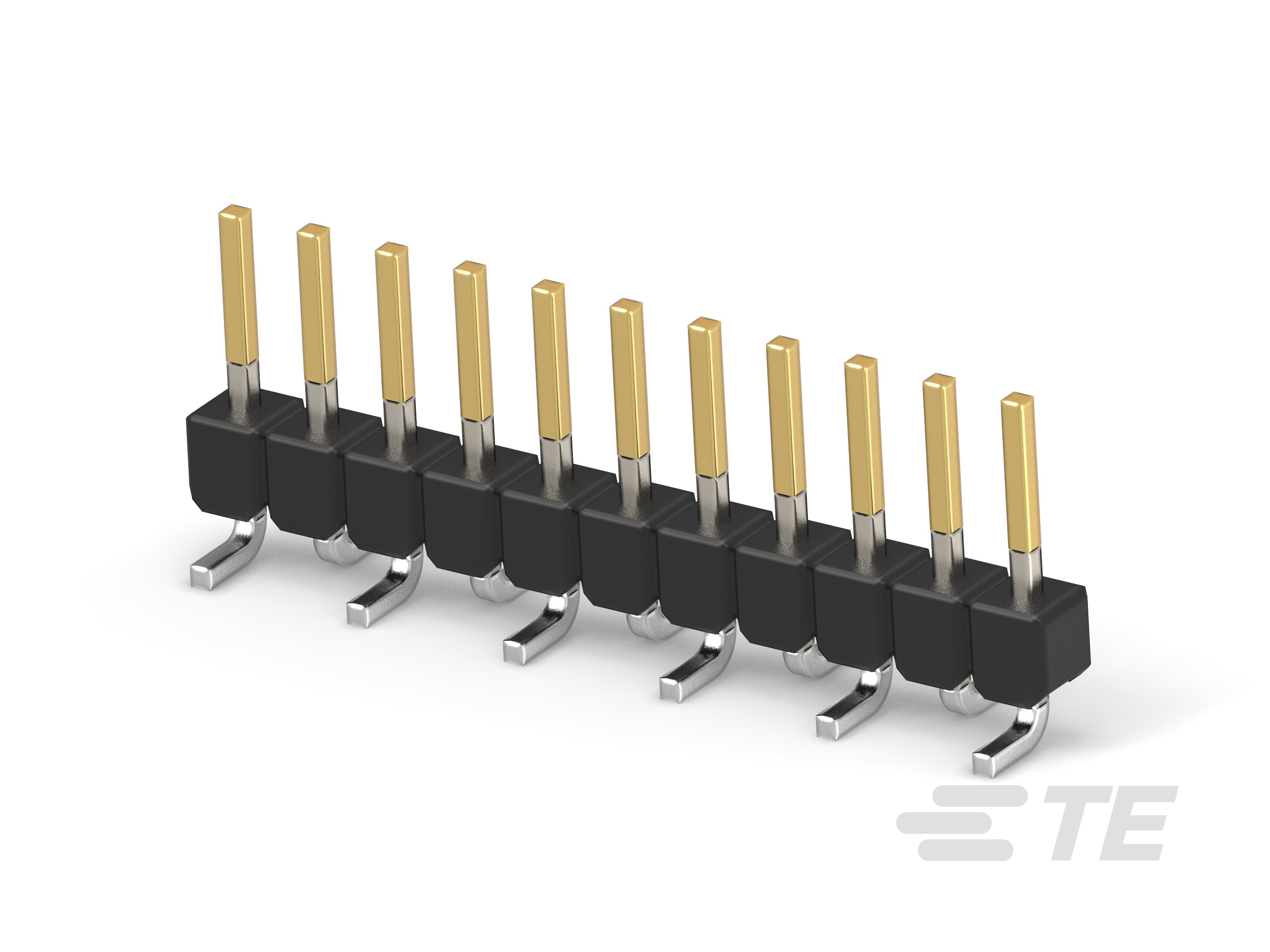 MODU II PIN HEADER, SGL ROW,SMD- 11 POS-1-966710-1