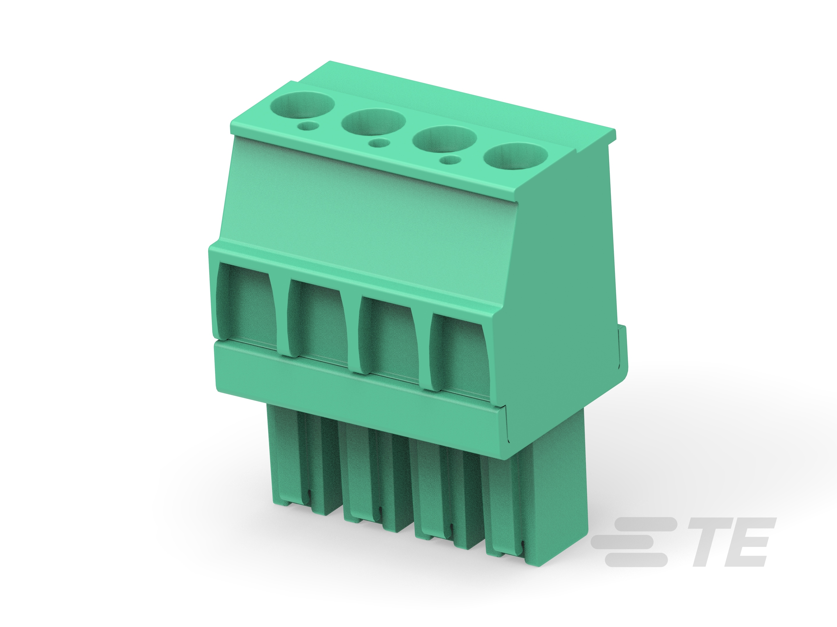 Str Plug, 3.81mm, Green, RH, 4-1986374-4