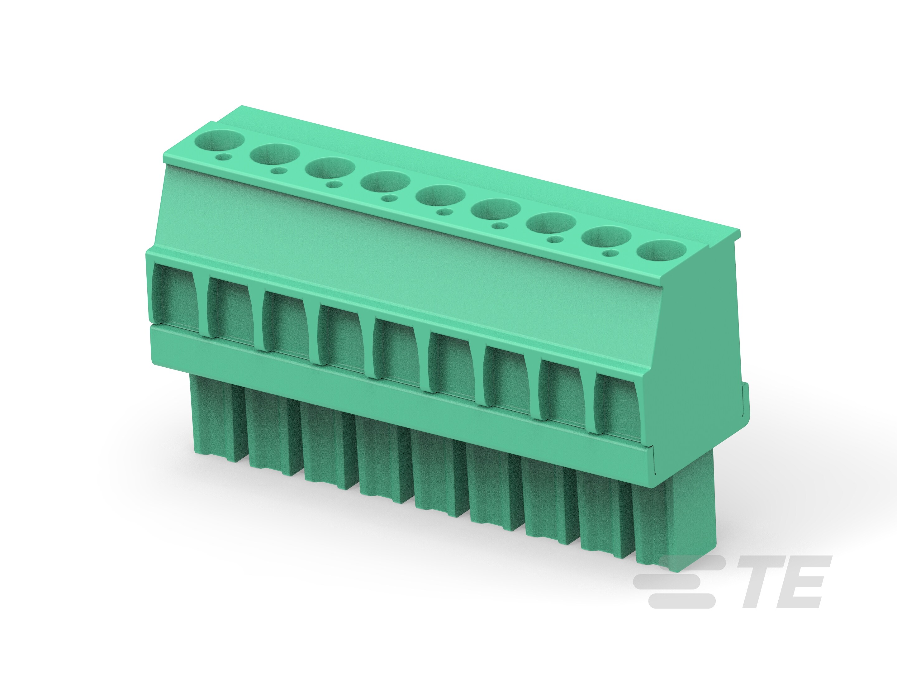 Str Plug, 3.81mm, Green, LH, 9-1986375-9