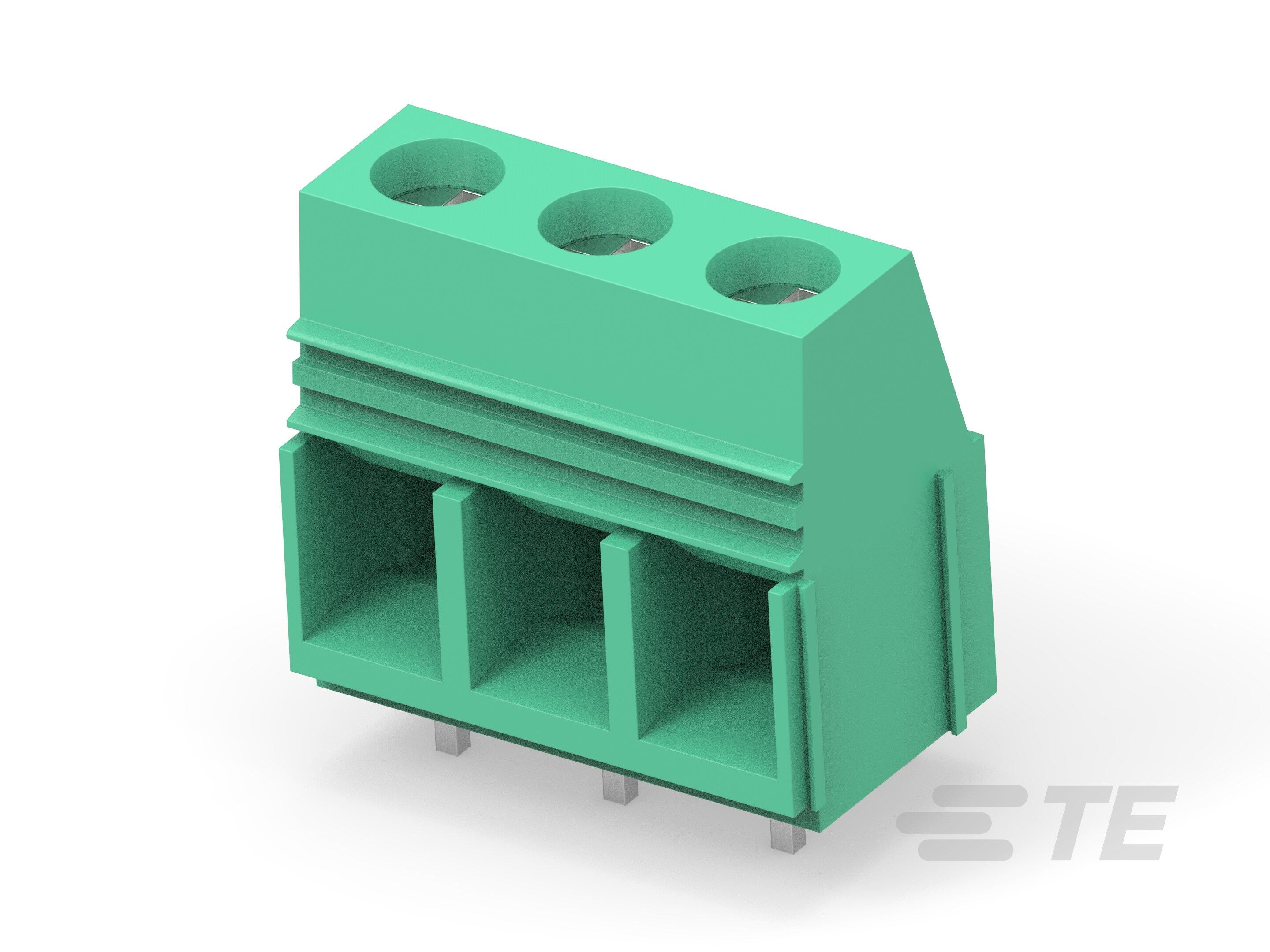 3 Posn Power Connector, Green, 10.16mm-1986660-3