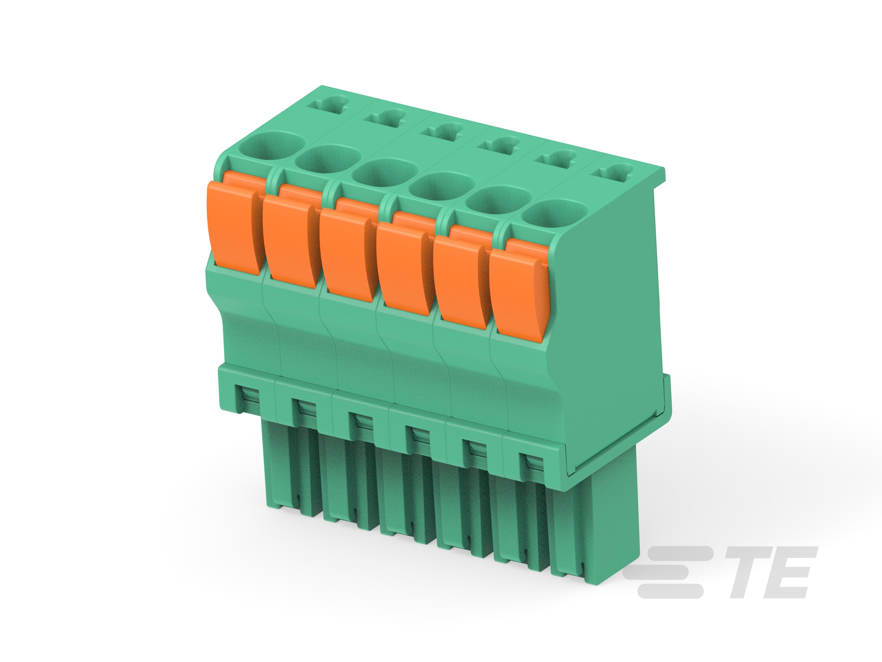 STR PLUG SPRING TYPE RH 6P, 3.50mm-1986692-6