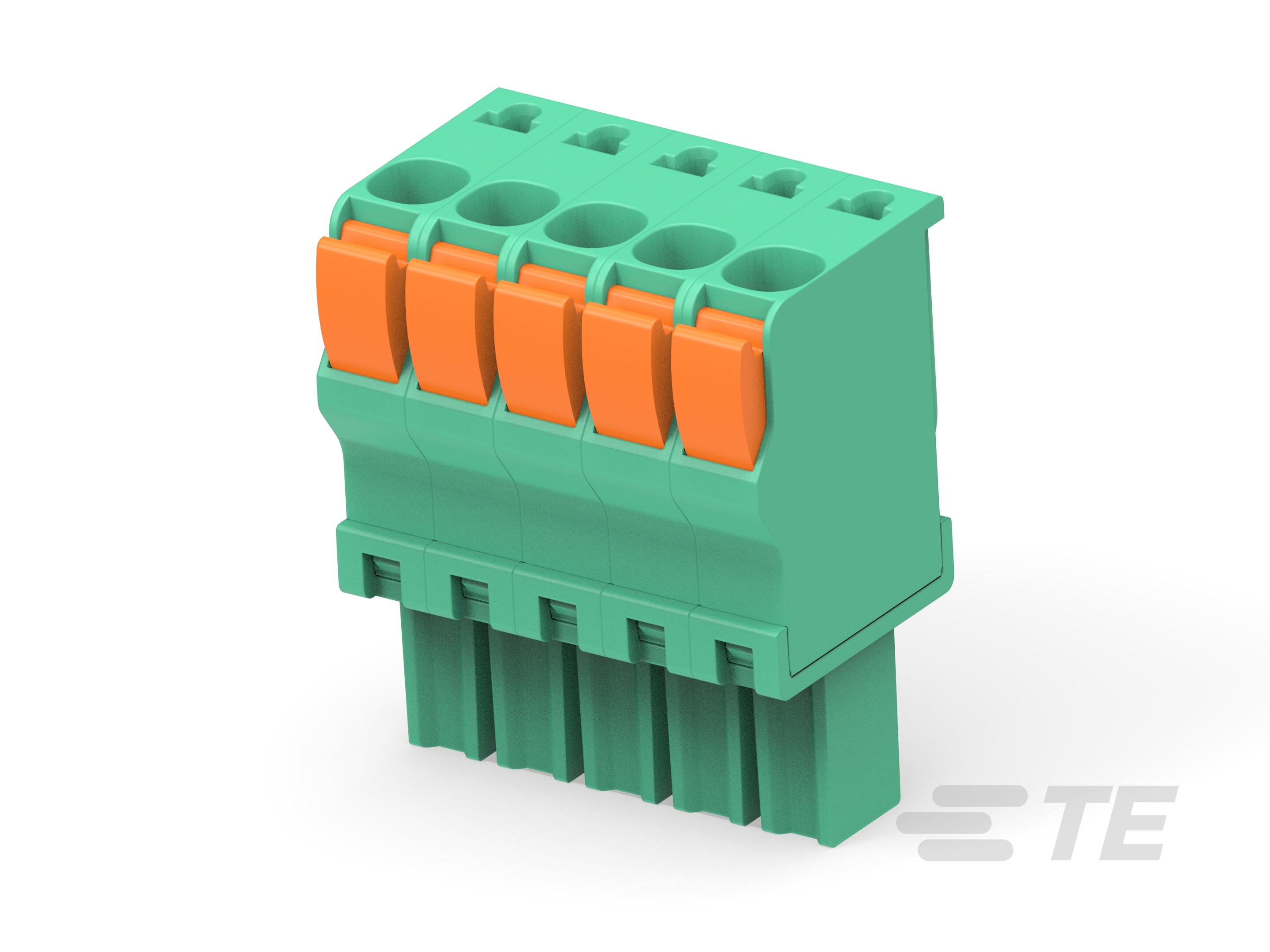 STR PLUG SPRING TYPE LH 5P, 3.50mm-1986693-5