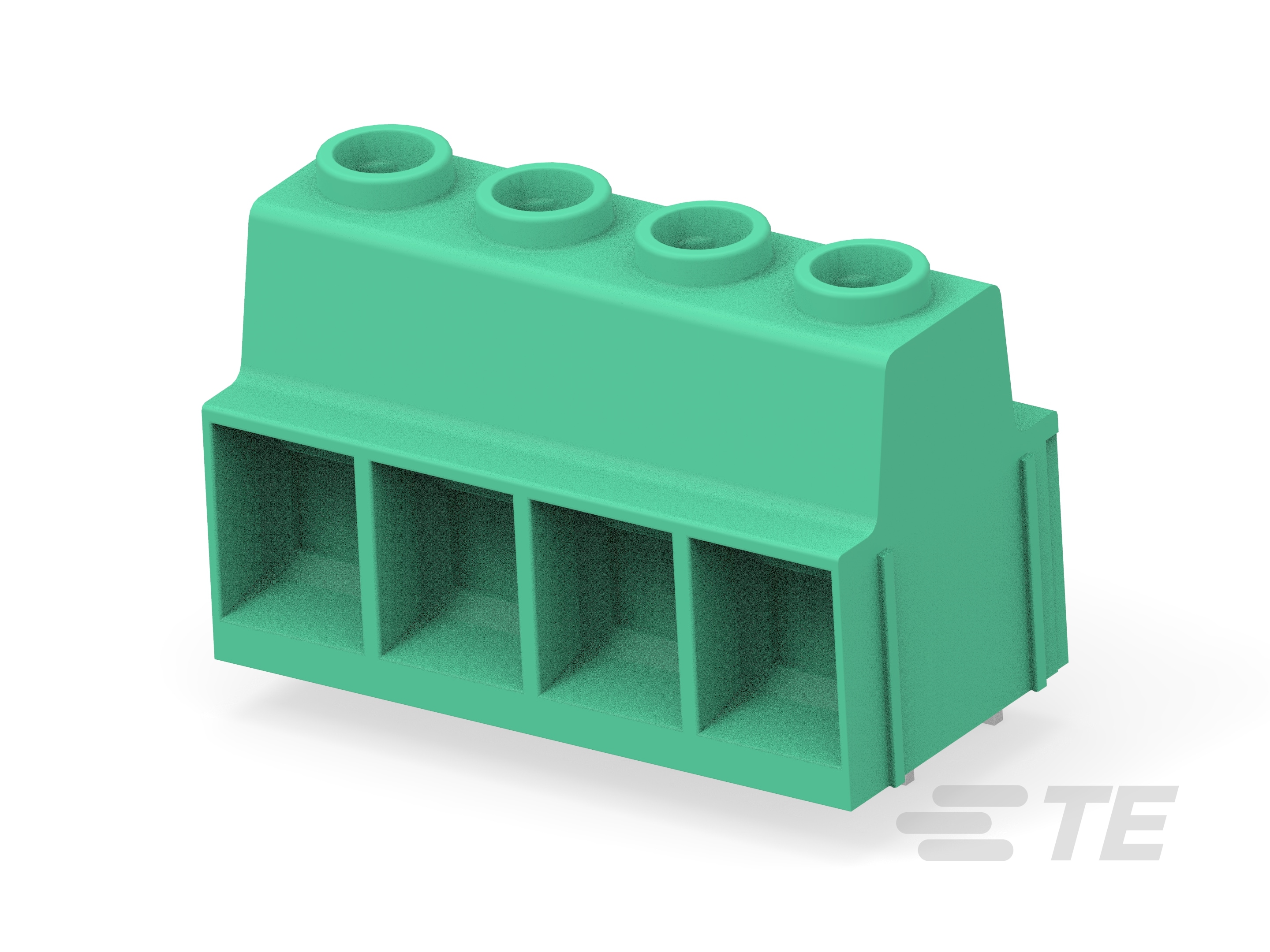 PWR TB DBL PIN 4P, 15.00 PCB-1986713-4