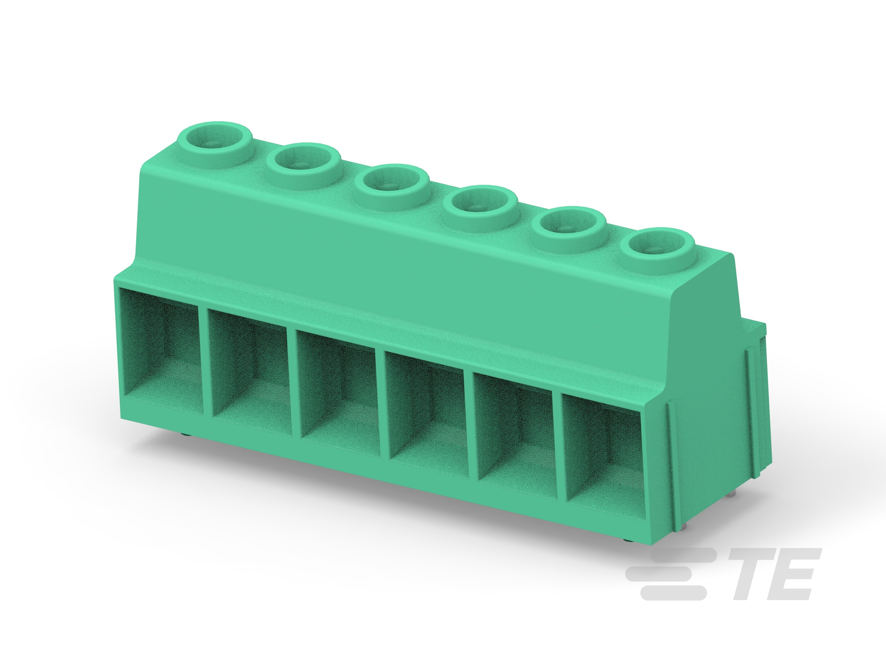 PWR TB 2PIN 6P,15.00 PCB W/PEG-1986714-6