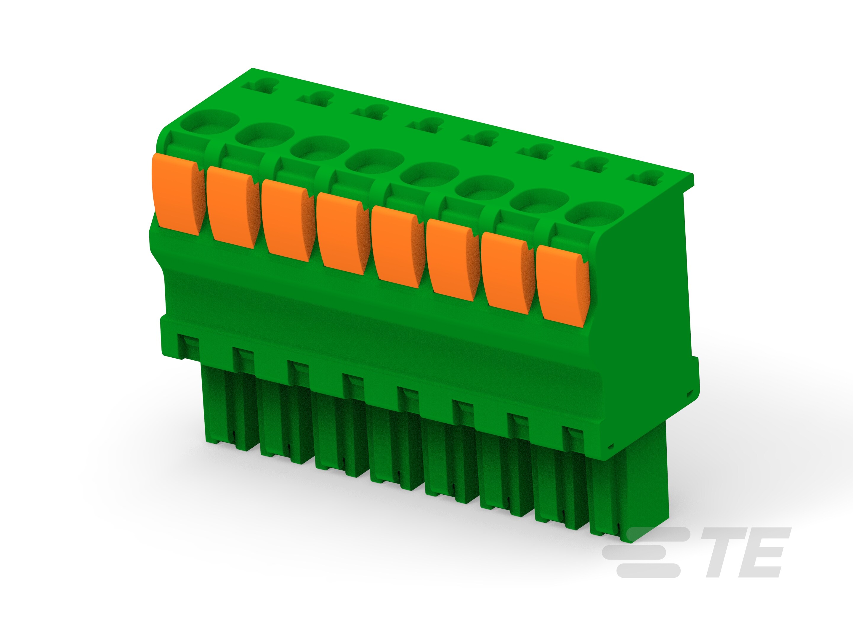 STR PLUG SPRING TYPE RH 8P, 3.81mm-1986720-8