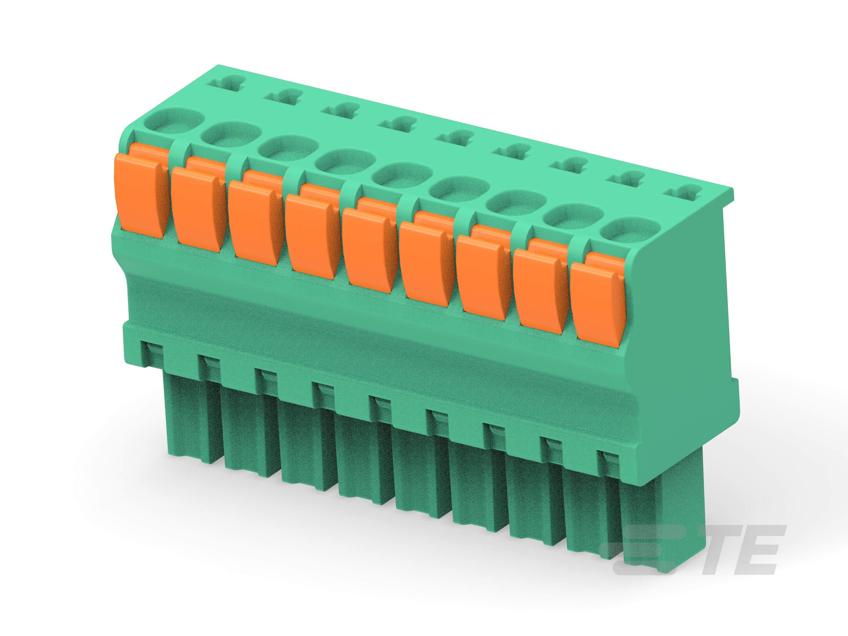 STR PLUG SPRING TYPE LH 9P, 3.81mm-1986722-9