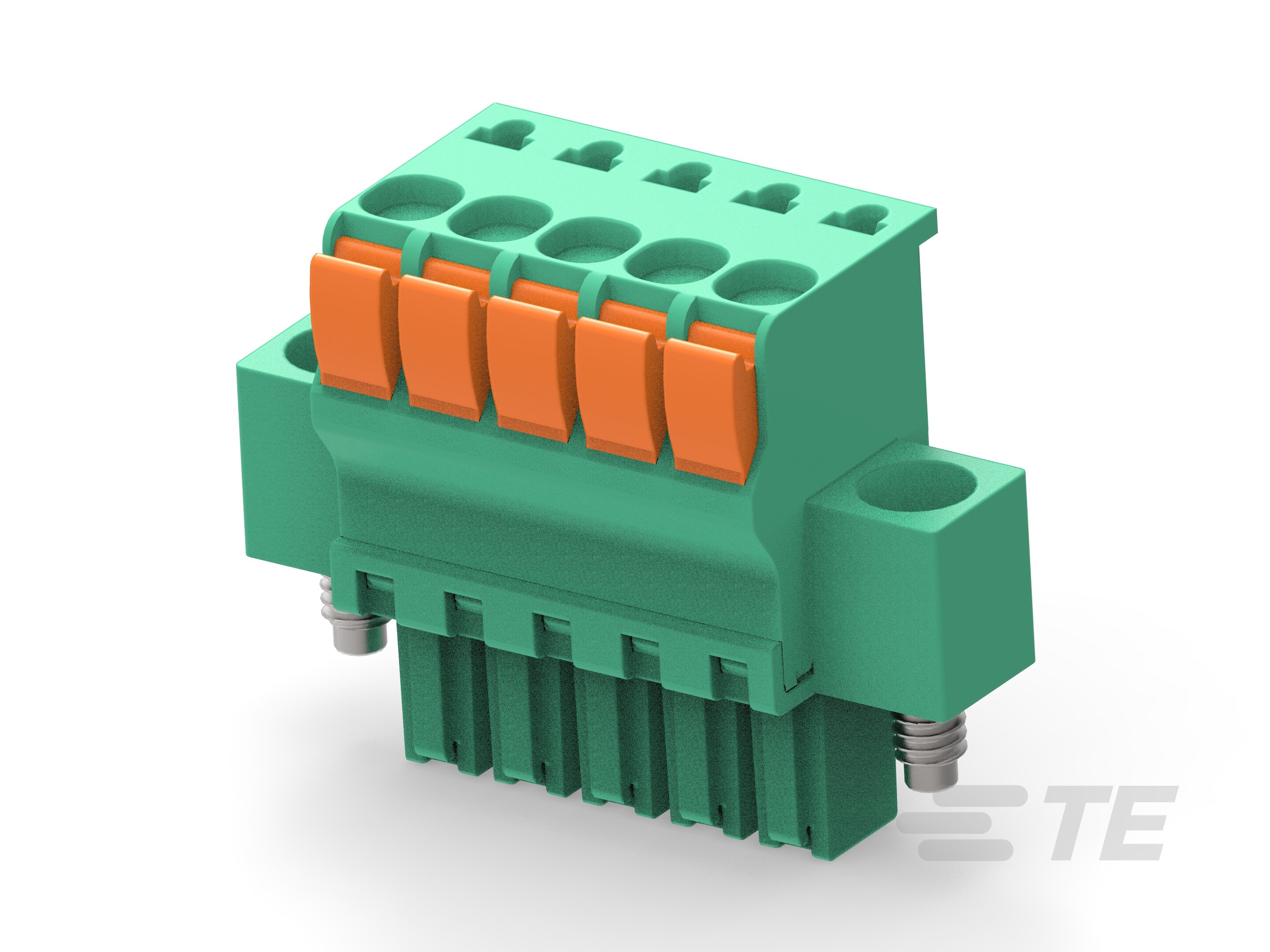 STR PLUG SPRING TYPE RH 5P, 3.50mm-1986723-5