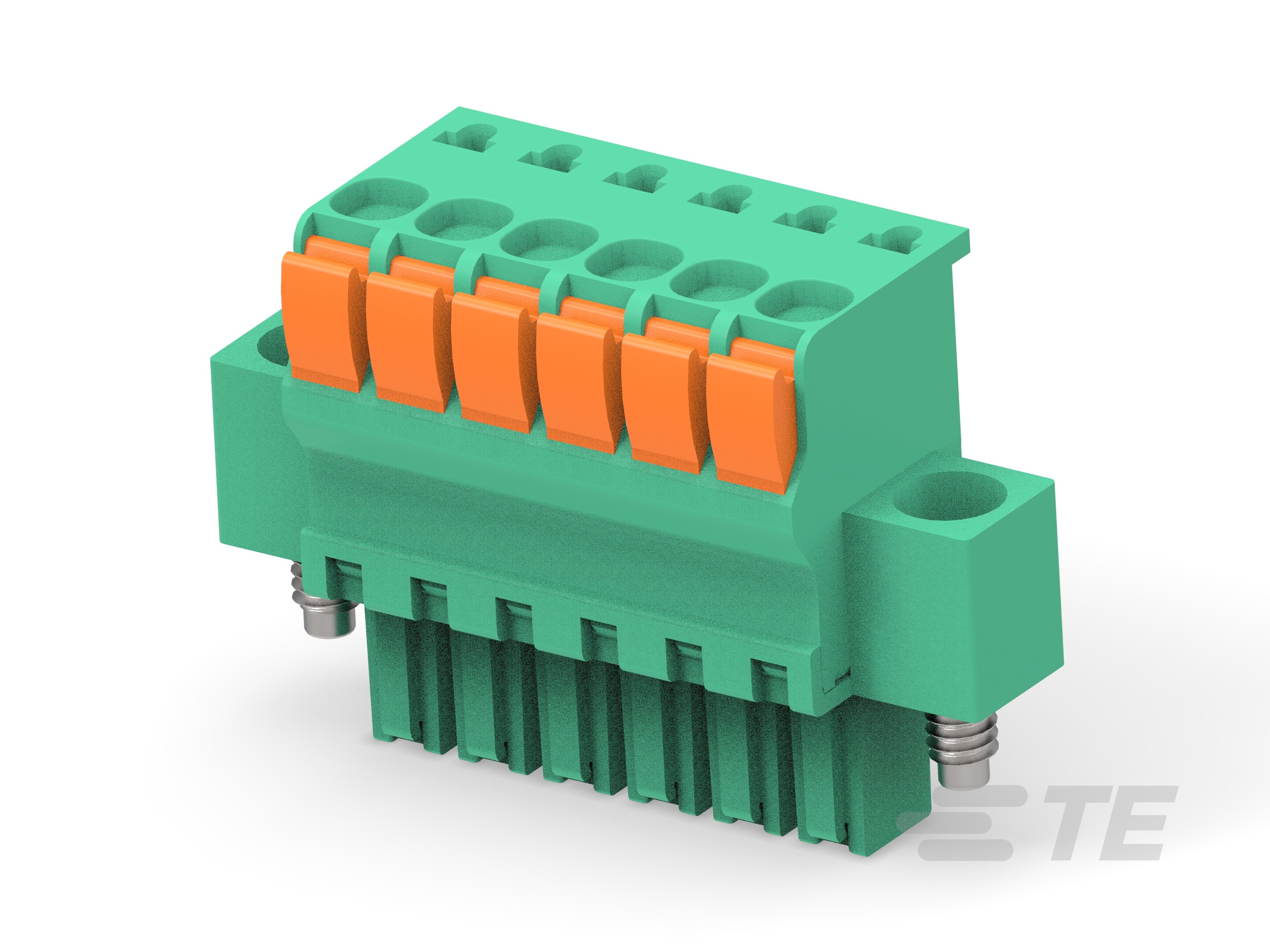 STR PLUG SPRING TYPE RH 6P, 3.50mm-1986723-6