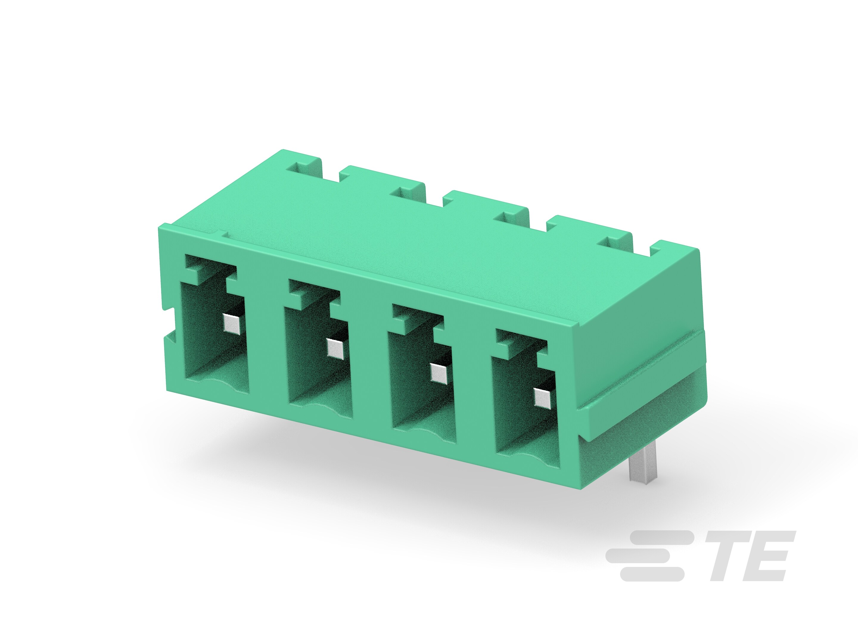 TERMI-BLOK HDR 90DEG 5MM MODULAR 4 POS-1986931-4