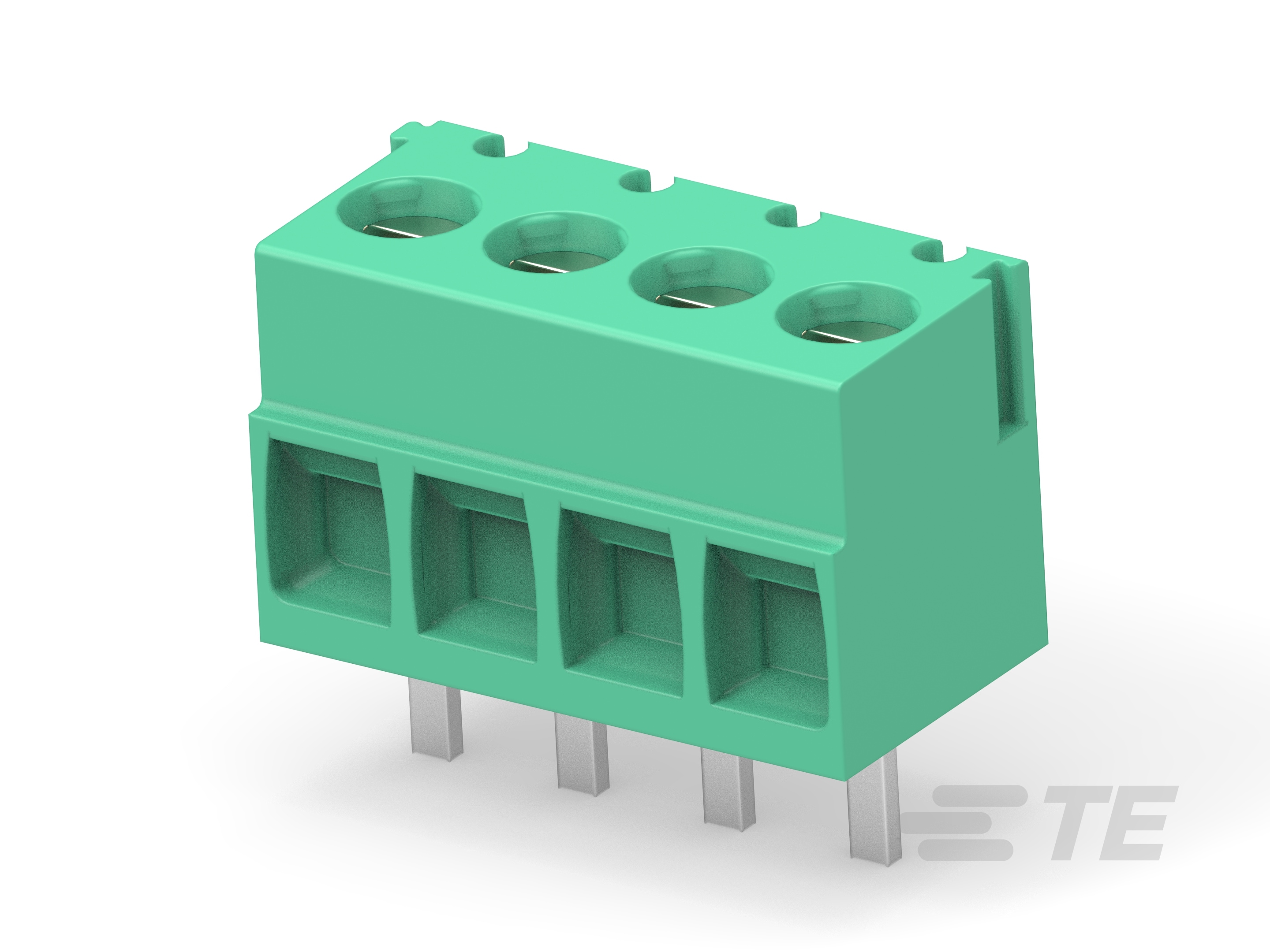 STRAIGHT SIDE ENTRY 3.5MM MODULAR 4 POS-1986974-4
