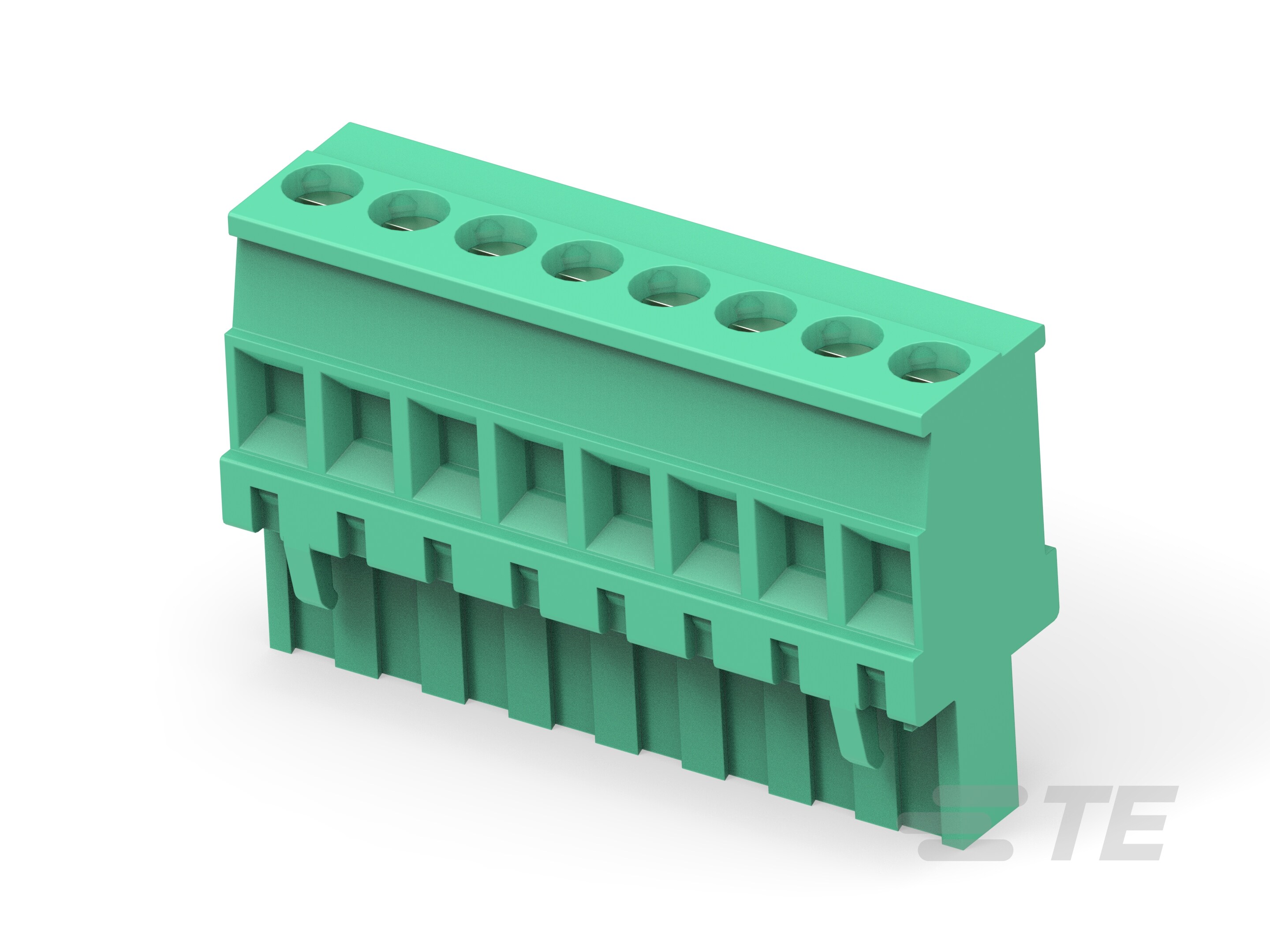 EUROSTYLE 8 POS VERT PLUG RH MODULAR 5MM-1986976-8